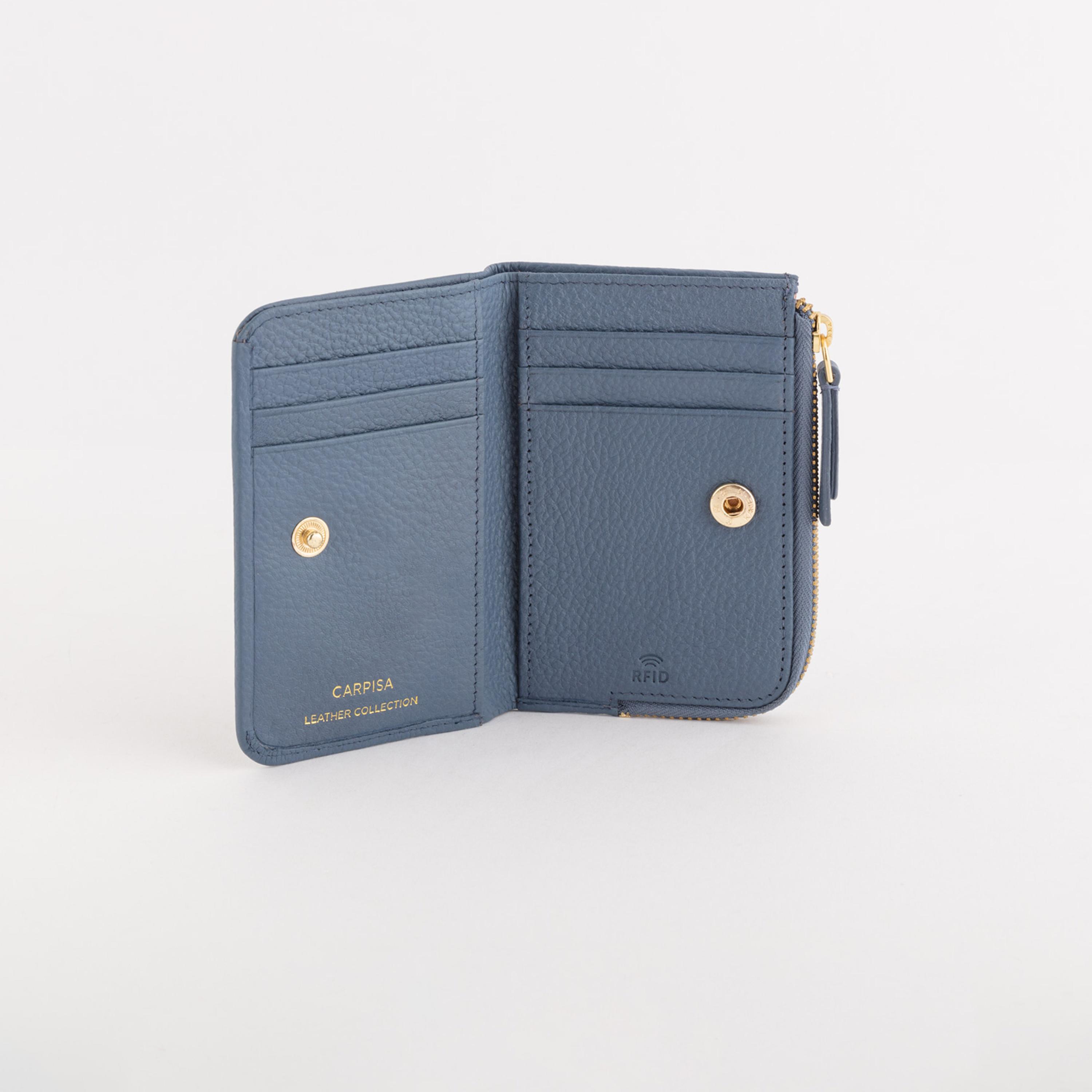 Carpisa Delta Winter Self Design Leather Wallet with Magnetic Closure | 12 x 10 x 1 cm-women-bagsandwallets-wallets-image-2