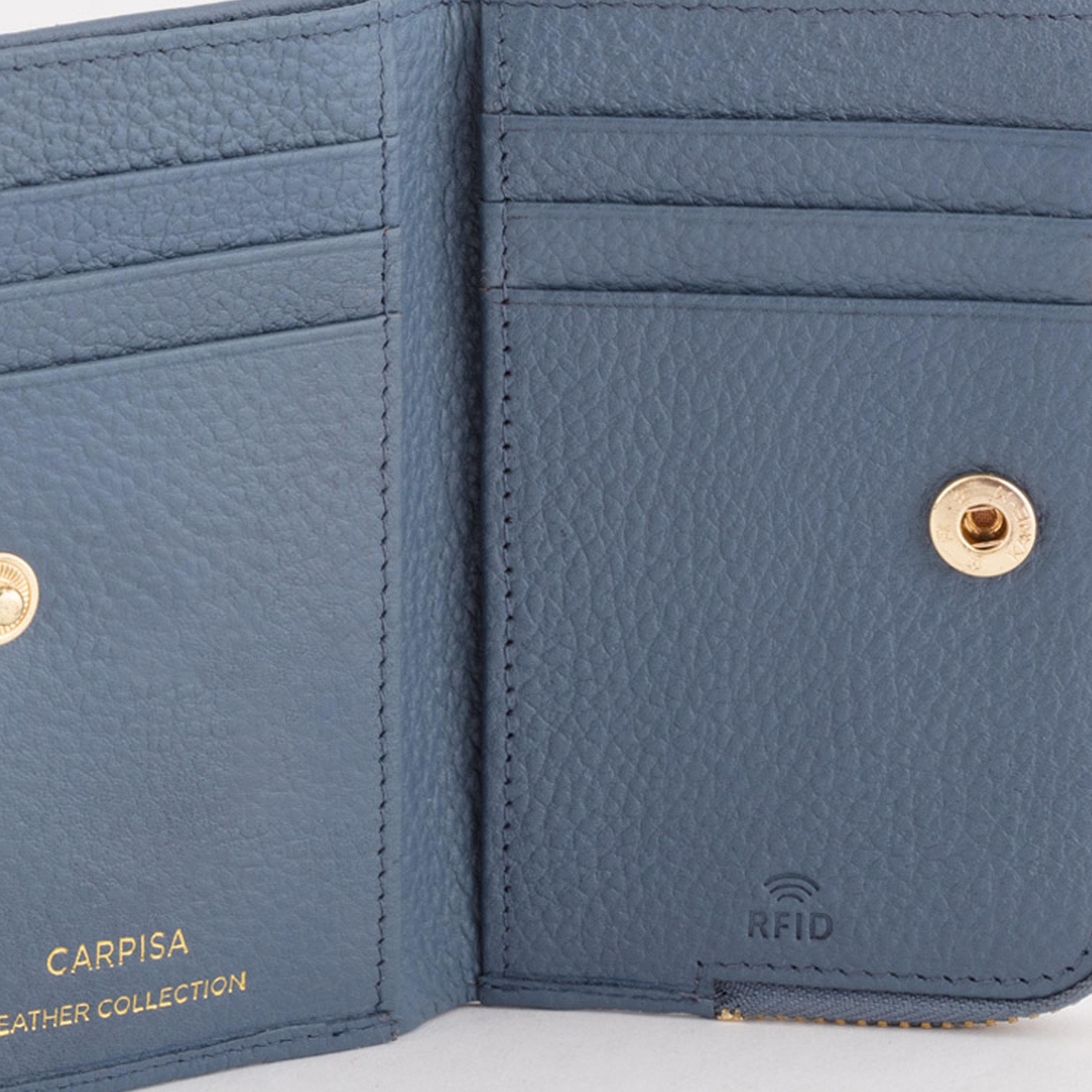 Carpisa Delta Winter Self Design Leather Wallet with Magnetic Closure | 12 x 10 x 1 cm-women-bagsandwallets-wallets-image-3