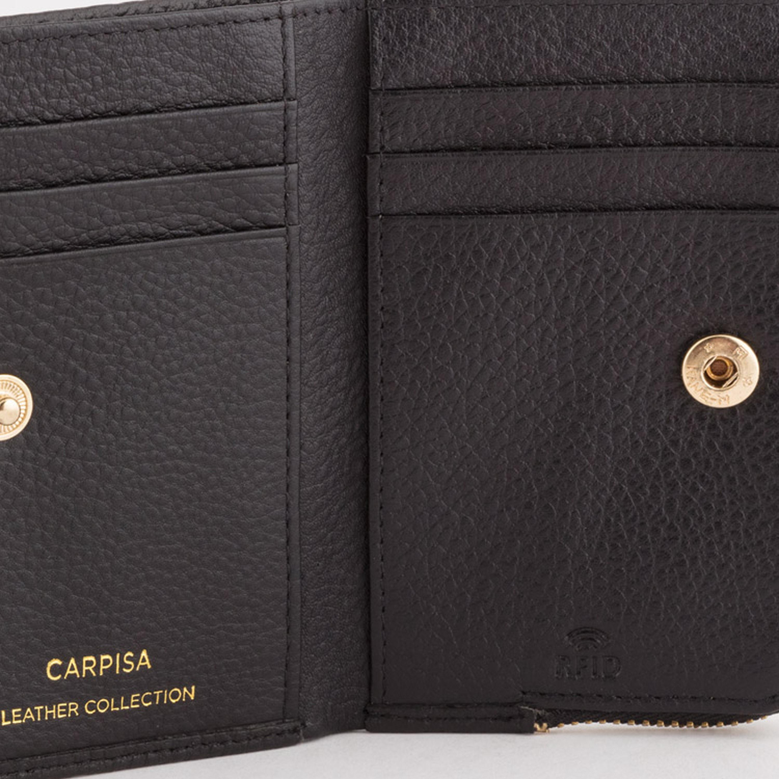 Carpisa Delta Winter Self Design Leather Wallet with Magnetic Closure | 12 x 10 x 1 cm-women-bagsandwallets-wallets-image-3