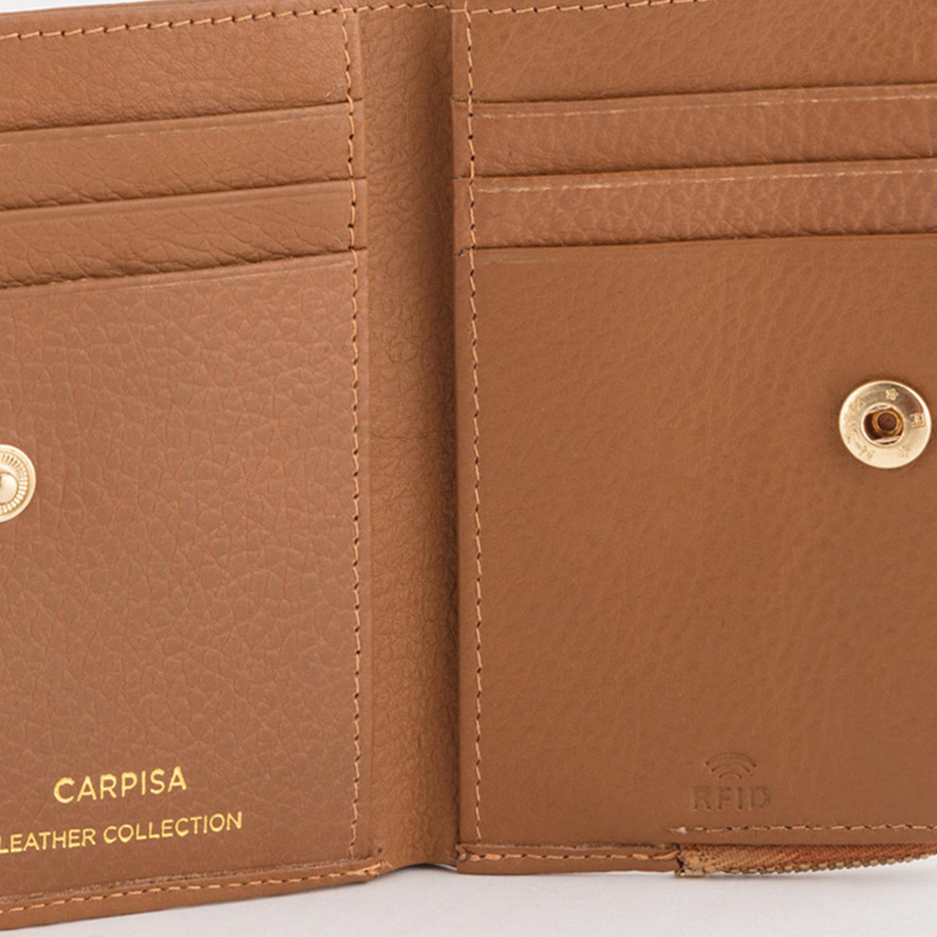Carpisa Delta Winter Self Design Leather Wallet with Magnetic Closure | 12 x 10 x 1 cm-women-bagsandwallets-wallets-image-3