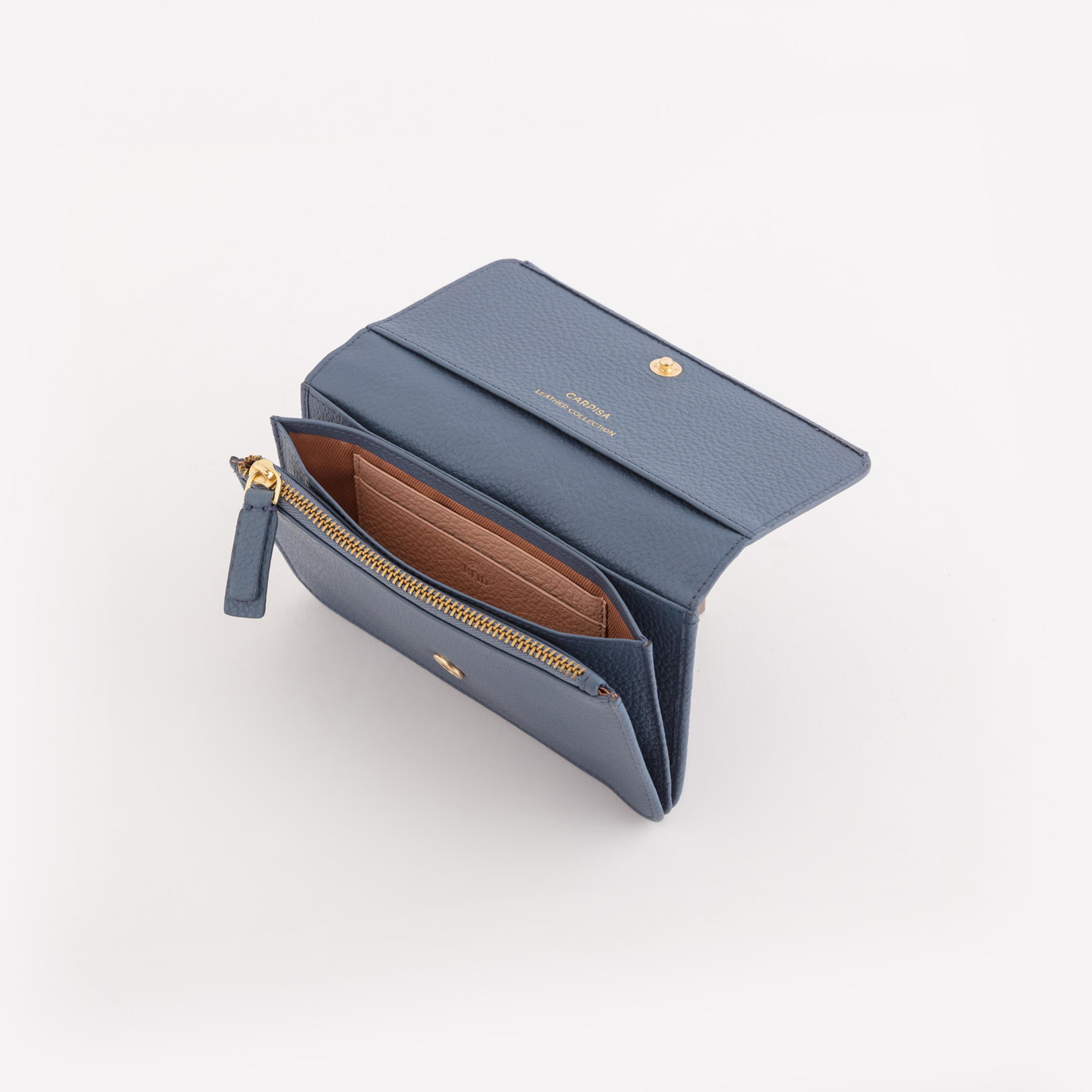 كاربيسا - محفظة دلتا وينتر الجلدية تصميم ذاتي إغلاق مغناطيسي | 16.50 × 10 × 2 سم-women-bagsandwallets-wallets-image-2