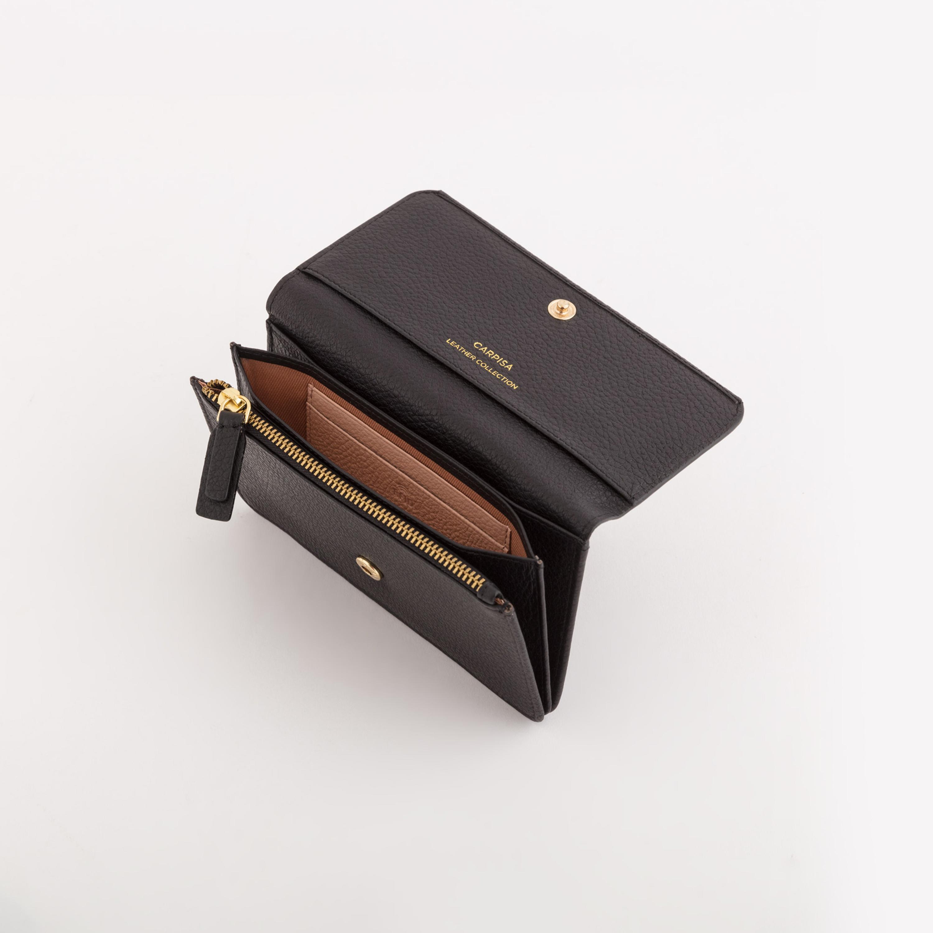 كاربيسا - محفظة دلتا وينتر الجلدية تصميم ذاتي إغلاق مغناطيسي | 16.50 × 10 × 2 سم-women-bagsandwallets-wallets-image-2