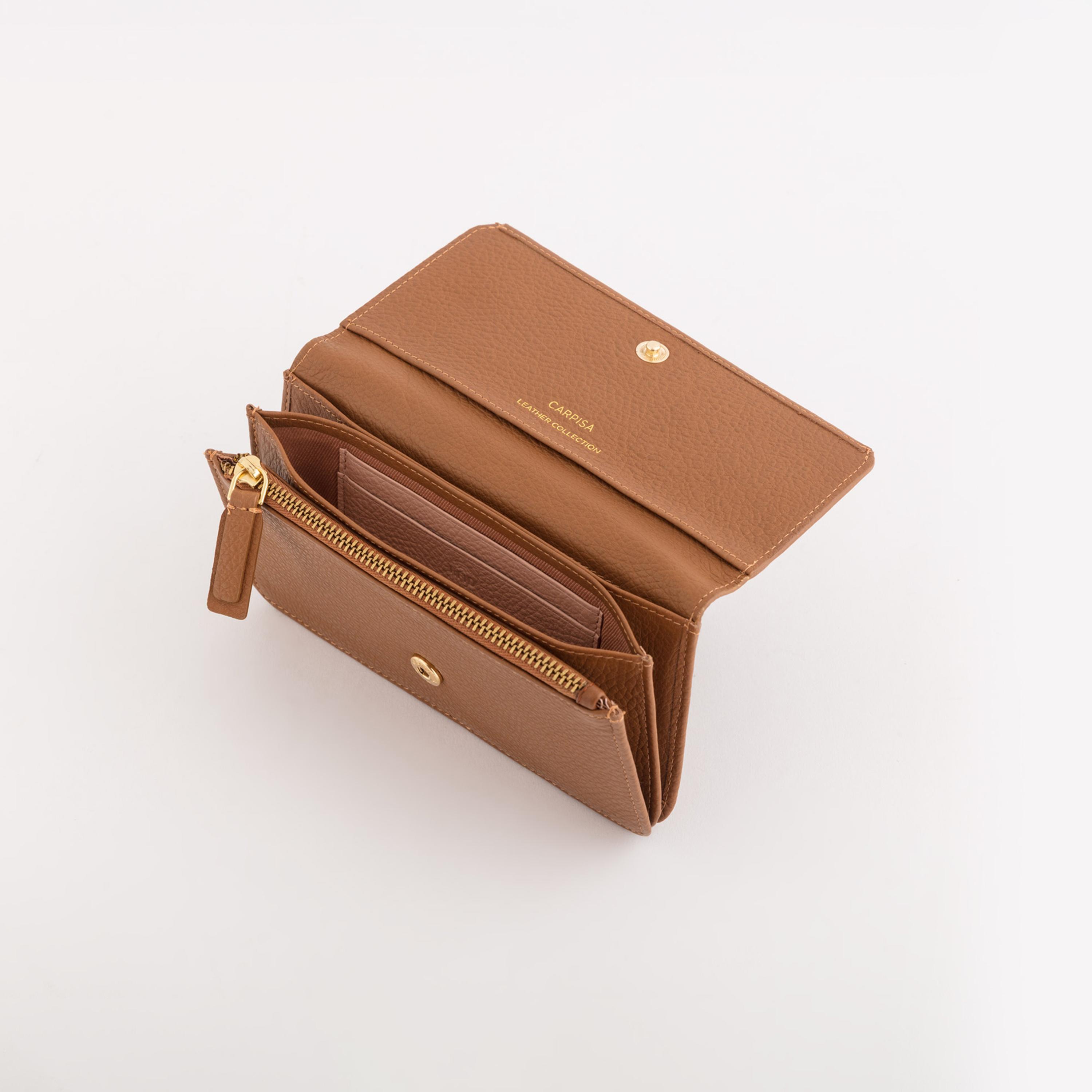 كاربيسا - محفظة دلتا وينتر الجلدية تصميم ذاتي إغلاق مغناطيسي | 16.50 × 10 × 2 سم-women-bagsandwallets-wallets-image-2