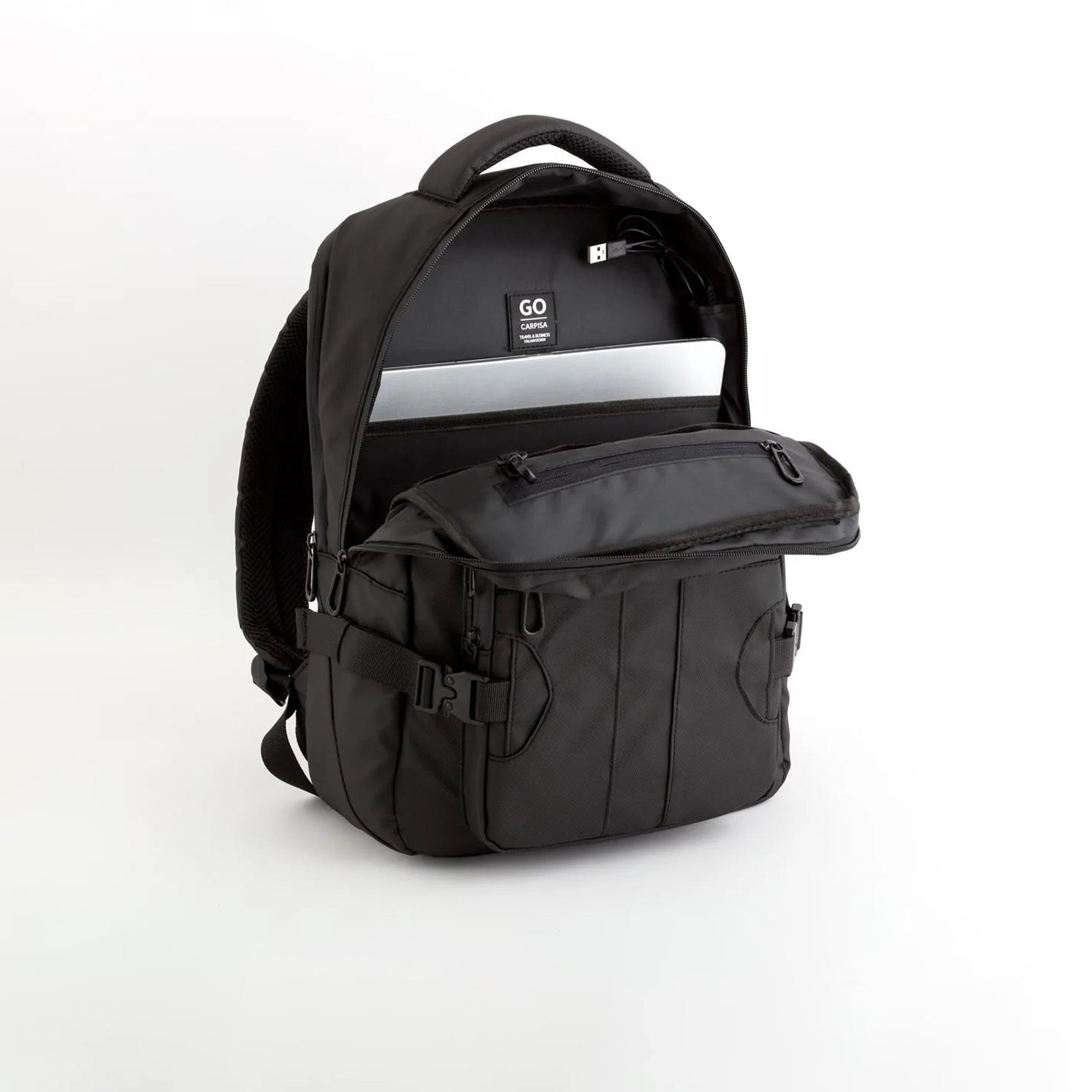 Carpisa Comfort Go Self Design Backpack with Zipper Closure | 28.50 x 14 x 40 cm-women-bagsandwallets-backpacks-image-4
