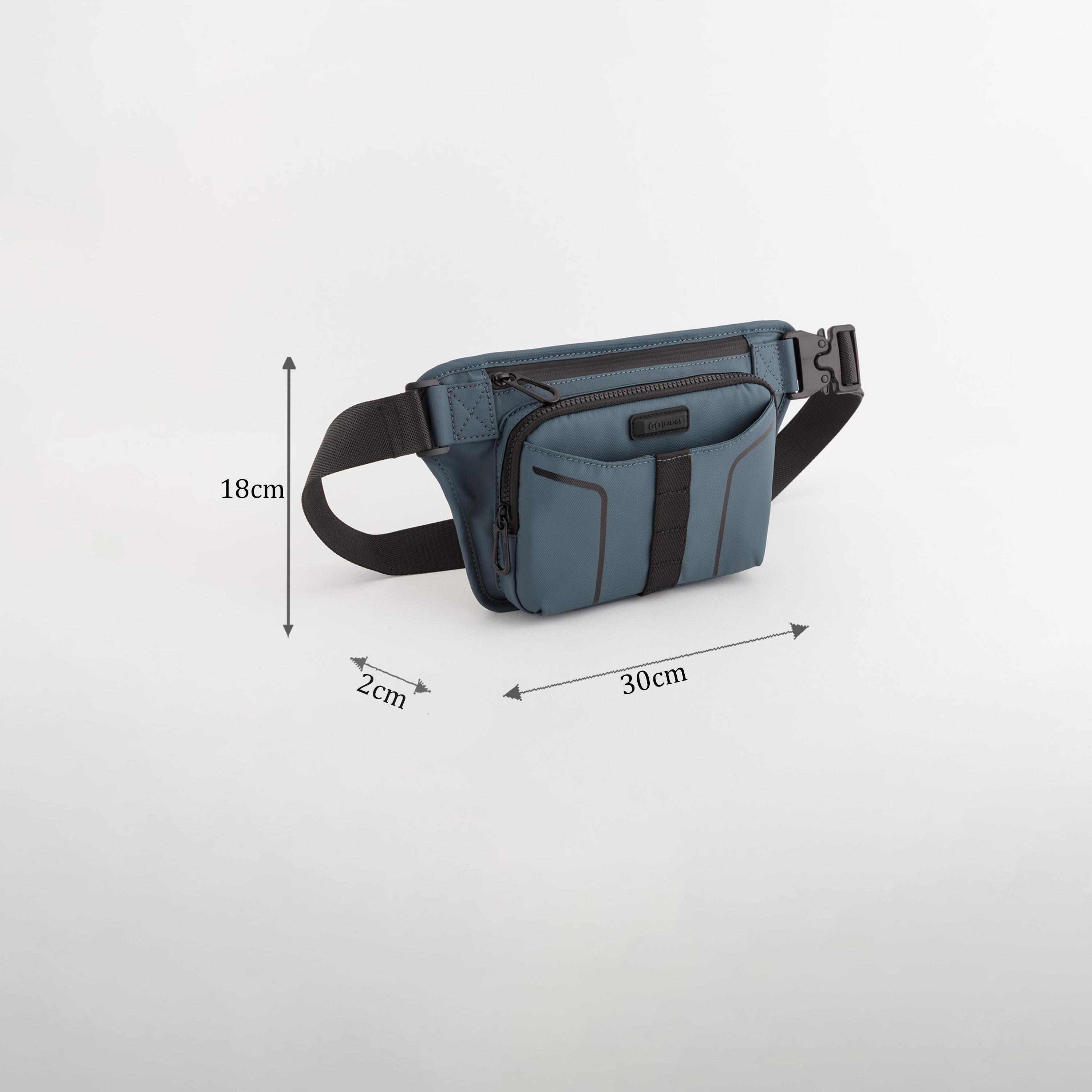 Carpisa Urban Move Go Self Design Waist Bag with Zipper Closure | 30 x 18 x 2 cm-men-bags-image-2