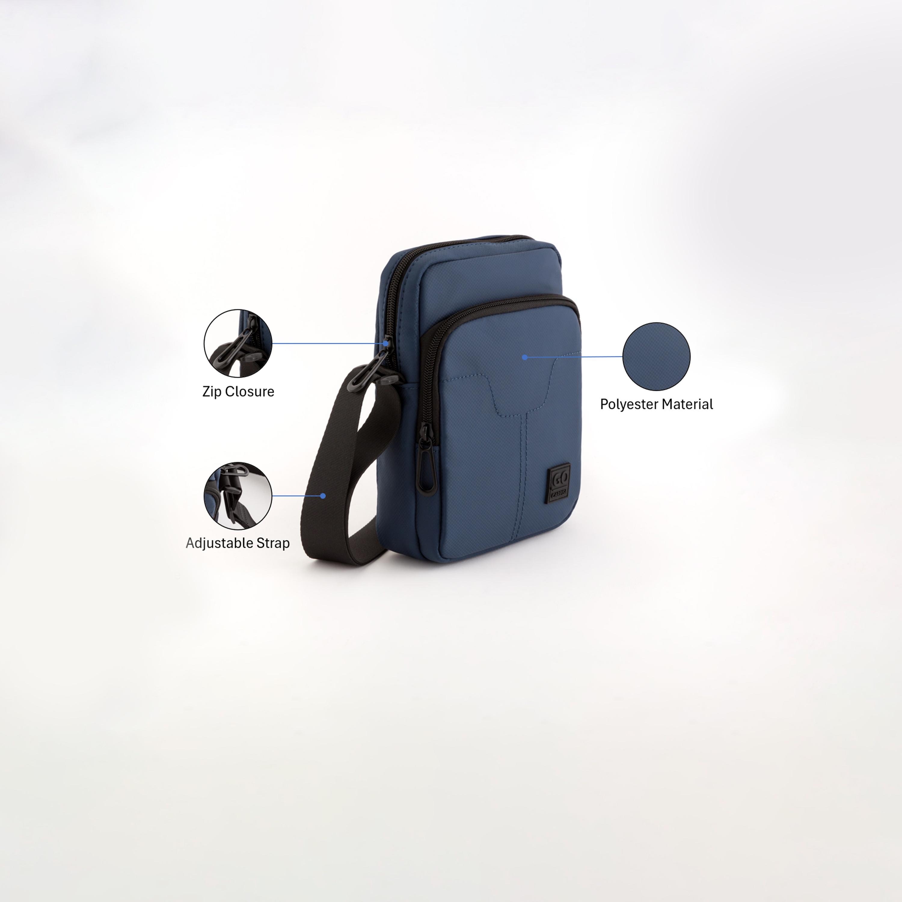 Carpisa Utility Go Self Design Crossbody Bag with Zipper Closure | 15 x 20 x 5 cm-men-bags-image-3