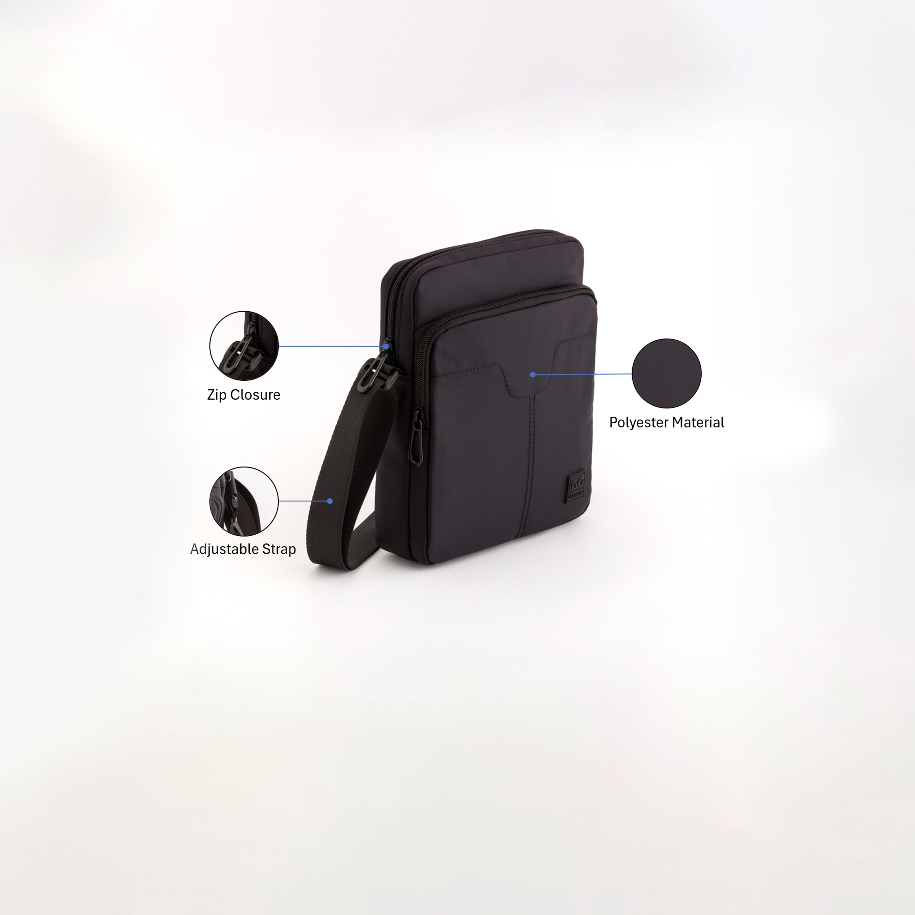 Carpisa Utility Go Self Design Crossbody Bag with Zipper Closure | 20 x 24 x 6 cm-men-bags-image-3
