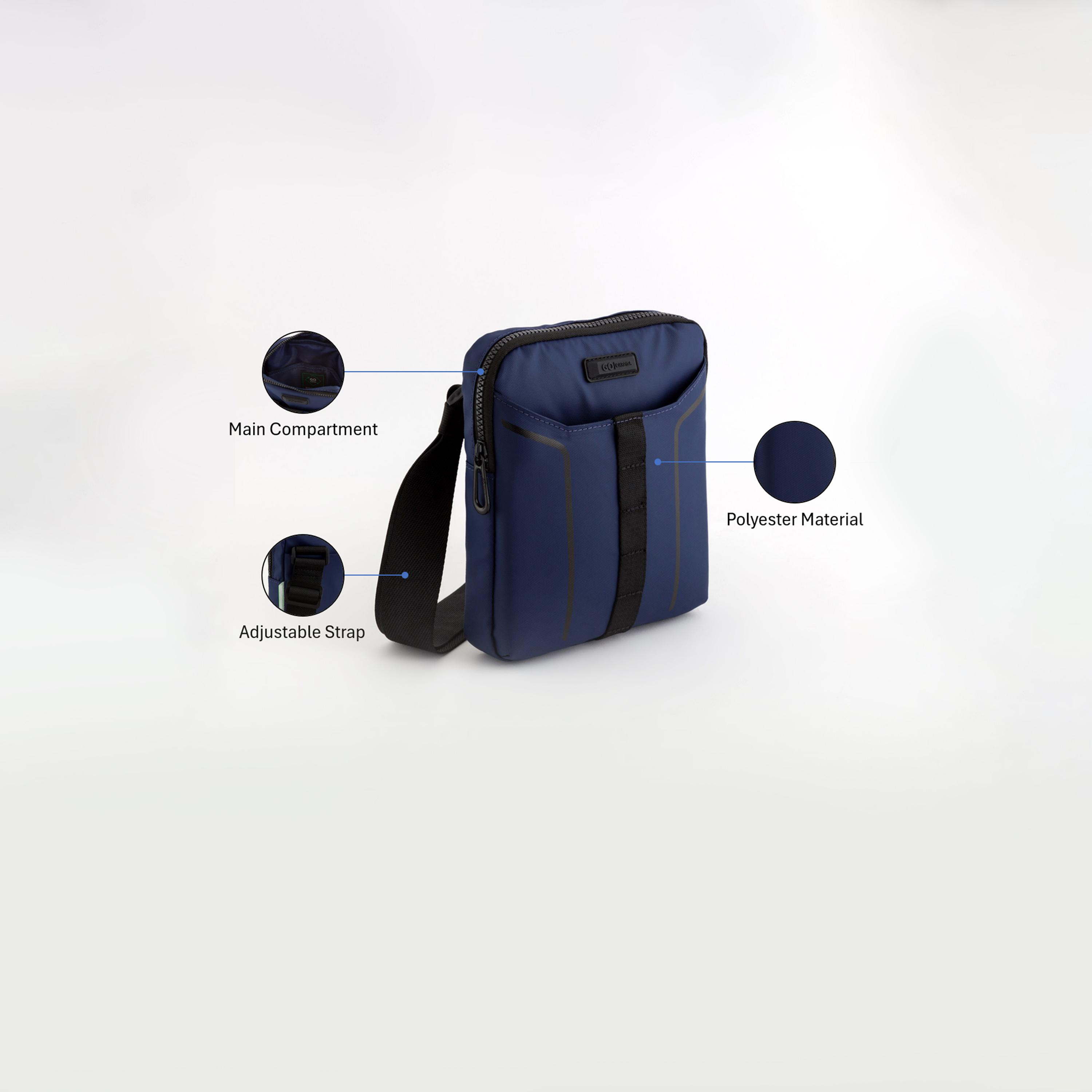 Carpisa Urban Move Go Self Design Crossbody Bag with Zipper Closure | 19 x 21 x 3 cm-men-bags-image-3