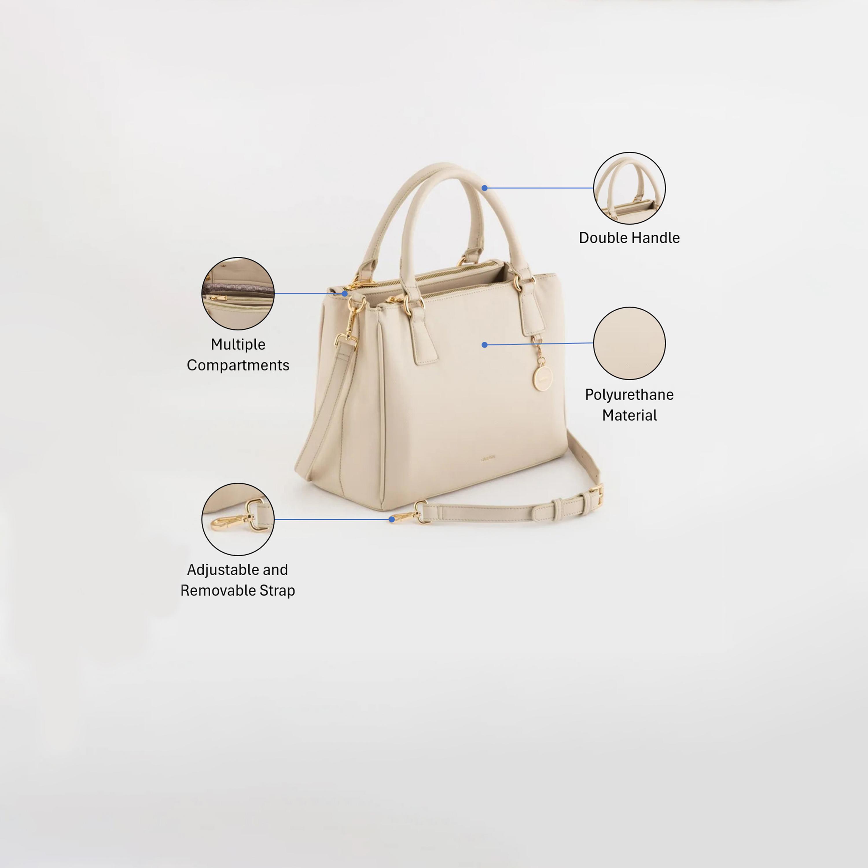 Carpisa Loto V2 Self Design Handbag with Zipper Closure |  31 x 23 x 13 cm-women-bagsandwallets-handbags-image-3