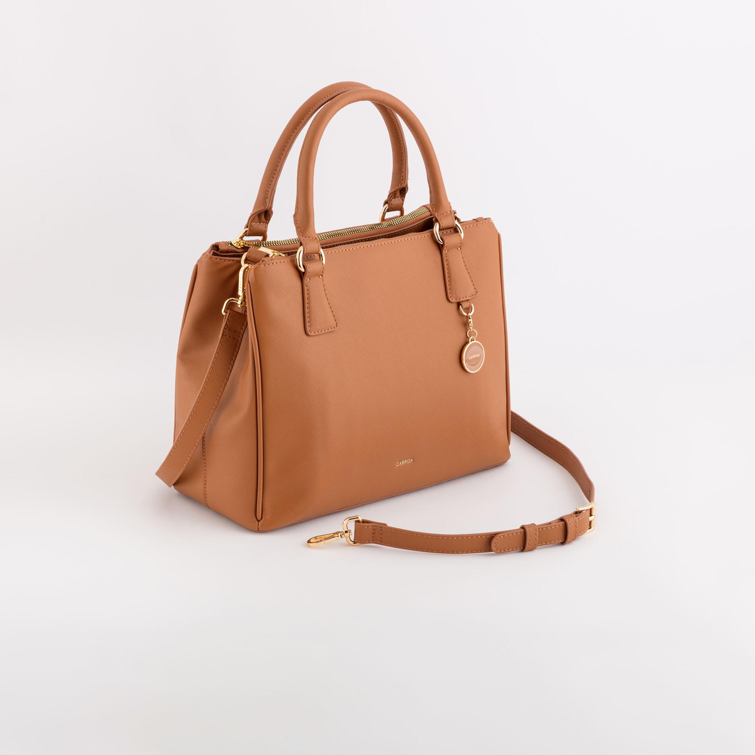 Carpisa Loto V2 Self Design Handbag with Zipper Closure | 31 x 23 x 13 cm-women-bagsandwallets-handbags-image-1