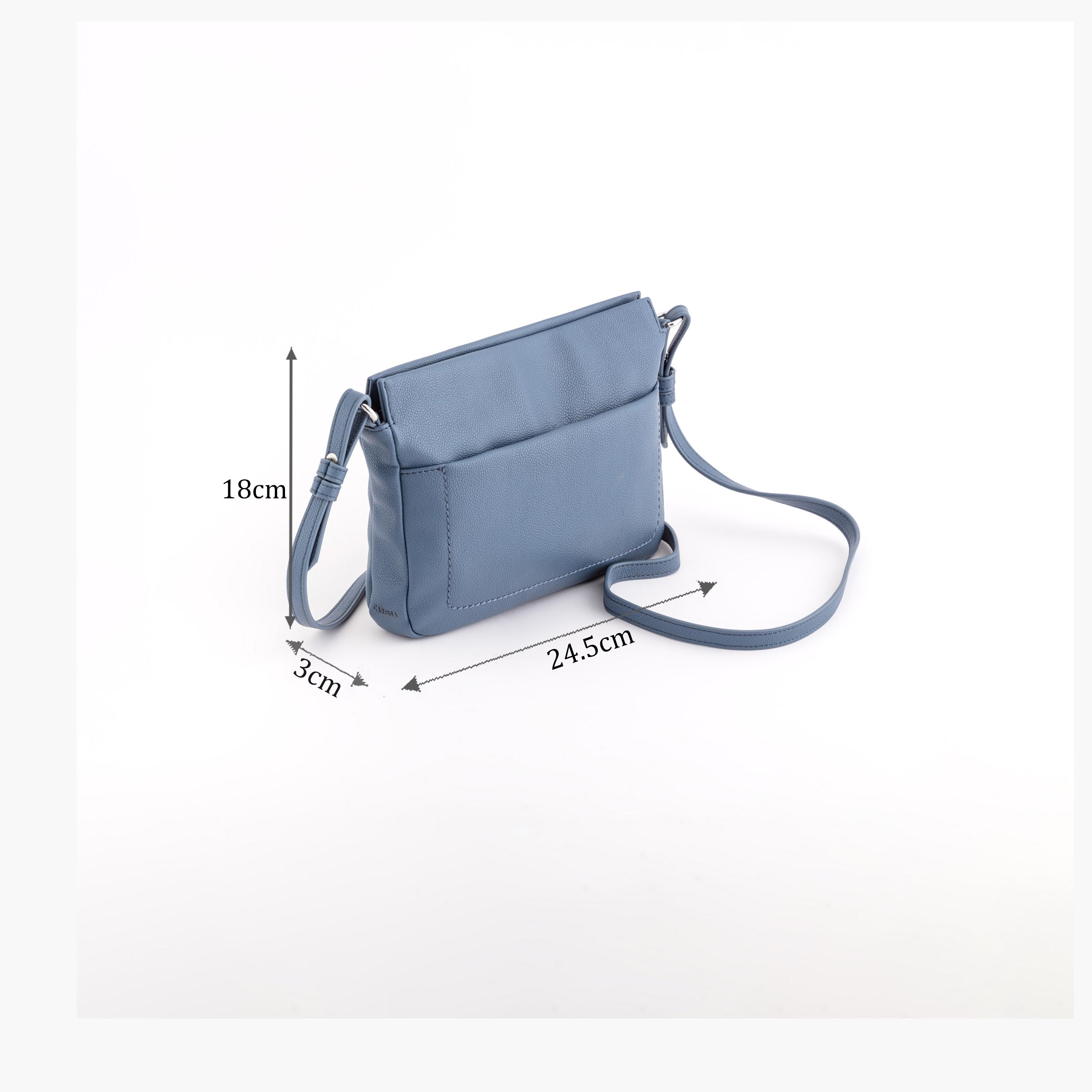 Carpisa Dorotea Plus Self Design Crossbody Bag with Zipper Closure | 24.5 x 18 x 3 cm-women-bagsandwallets-handbags-image-2