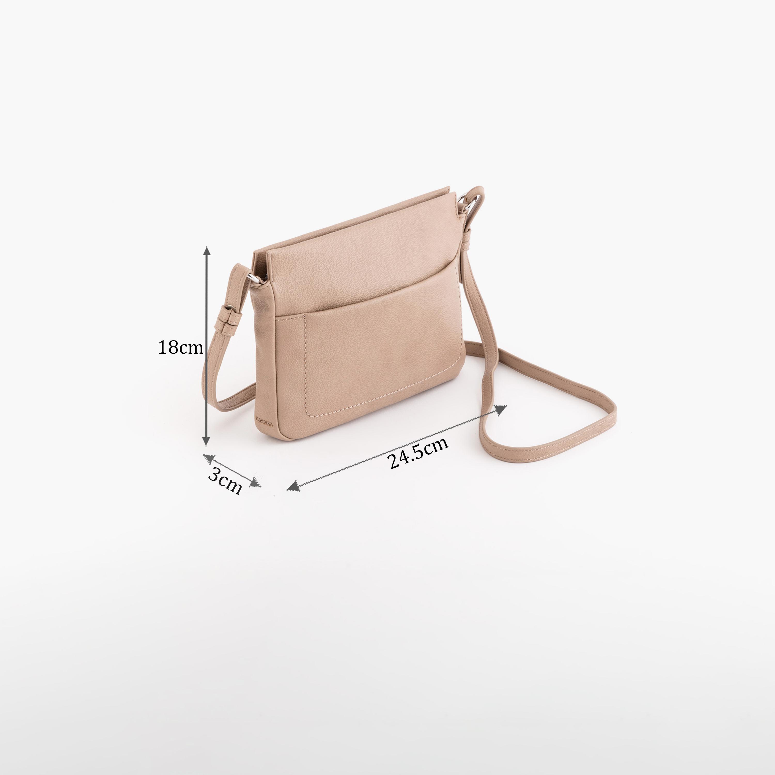 Carpisa Dorotea Plus Self Design Crossbody Bag with Zipper Closure | 24.5 x 18 x 3 cm-women-bagsandwallets-handbags-image-2