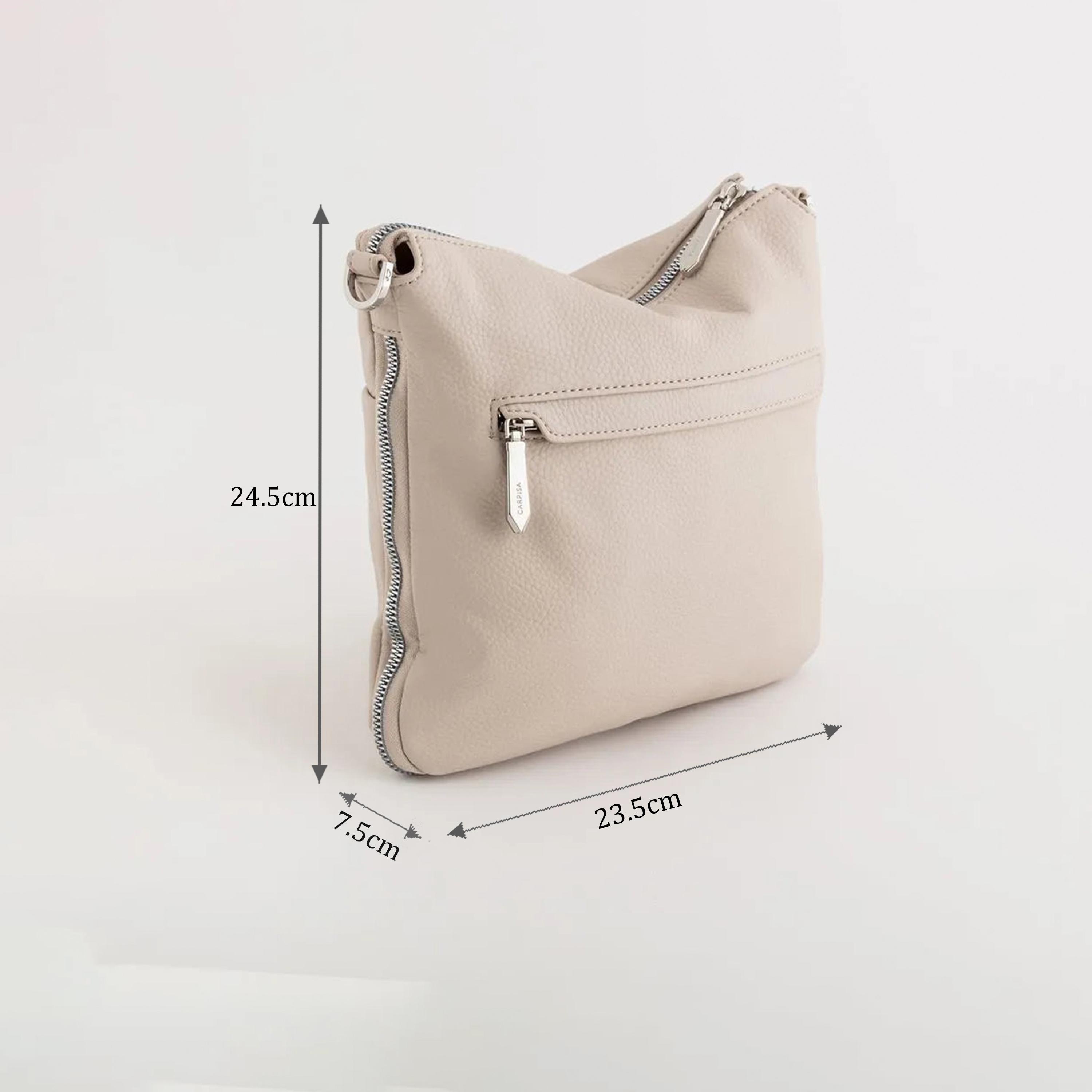 Carpisa Paloma Self Design Crossbody Bag with Zipper Closure | 24.5 x 23.5 x 7.5 cm-women-bagsandwallets-handbags-image-2