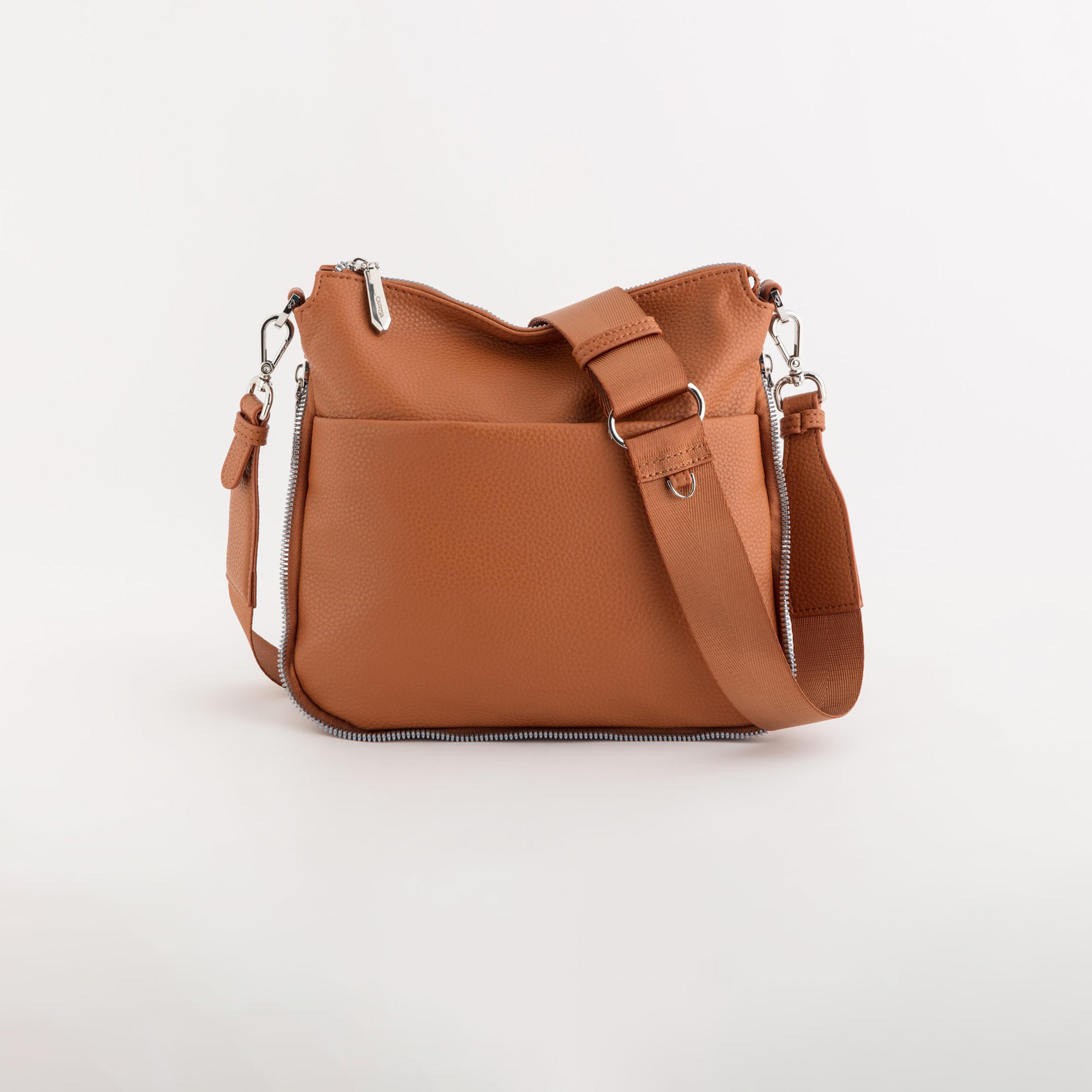 كاربيسا - شنطة كروس تصميم بالوما سحاب إغلاق | 24.5 × 23.5 × 7.5 سم-women-bagsandwallets-handbags-image-1