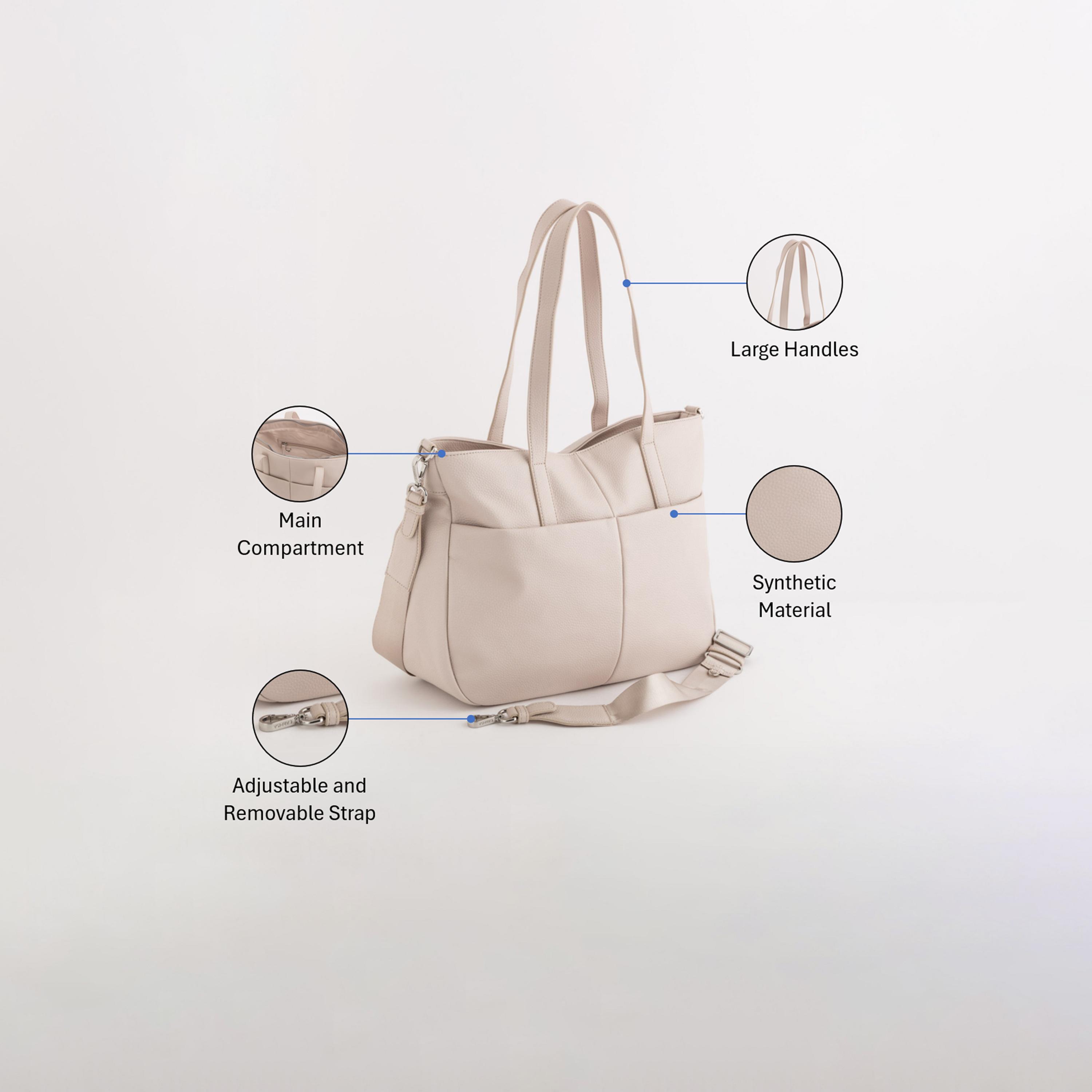 Carpisa Paloma Self Design Tote Bag with Zipper Closure | 39 x 29.5 x 13 cm-women-bagsandwallets-handbags-image-3