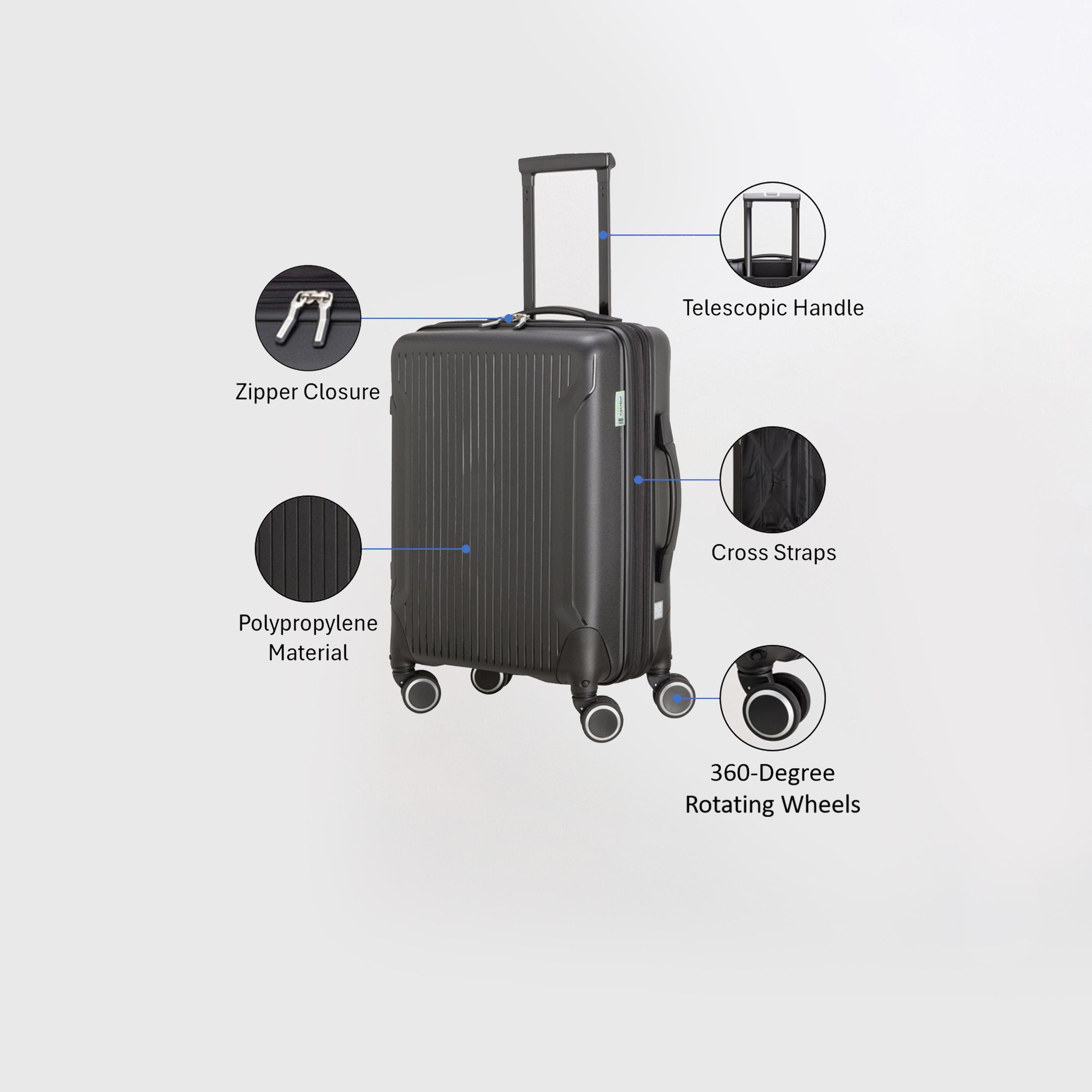 Carpisa Flexitech 55 CM Small Cabin 4-Wheeler Spinner Trolley Bag-travel-luggagesandbags-luggage-image-3