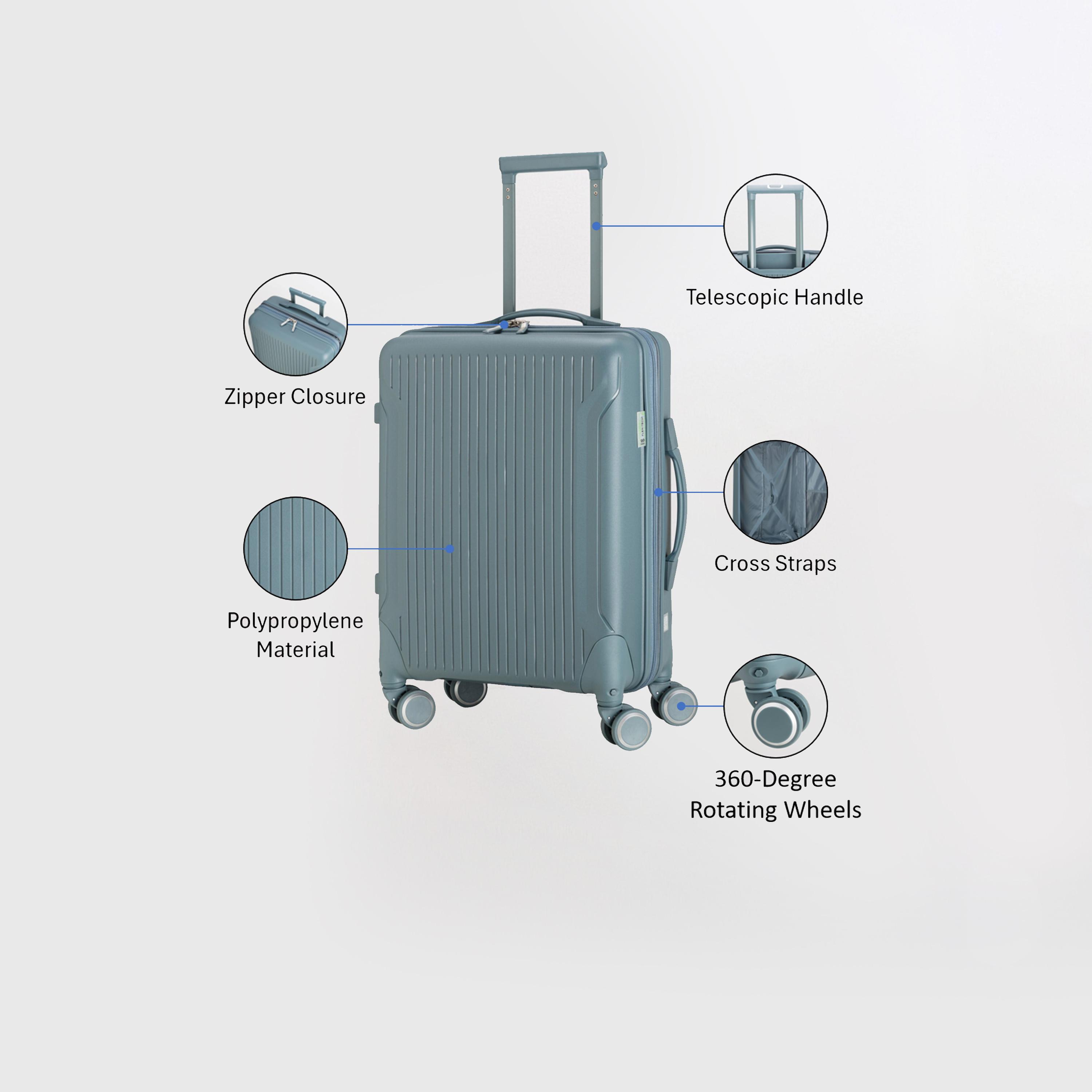 كابريسا - شنطة سفر فليكسيتك صغيرة أربع عجلات دوارة 55 سم-travel-luggagesandbags-luggage-image-27