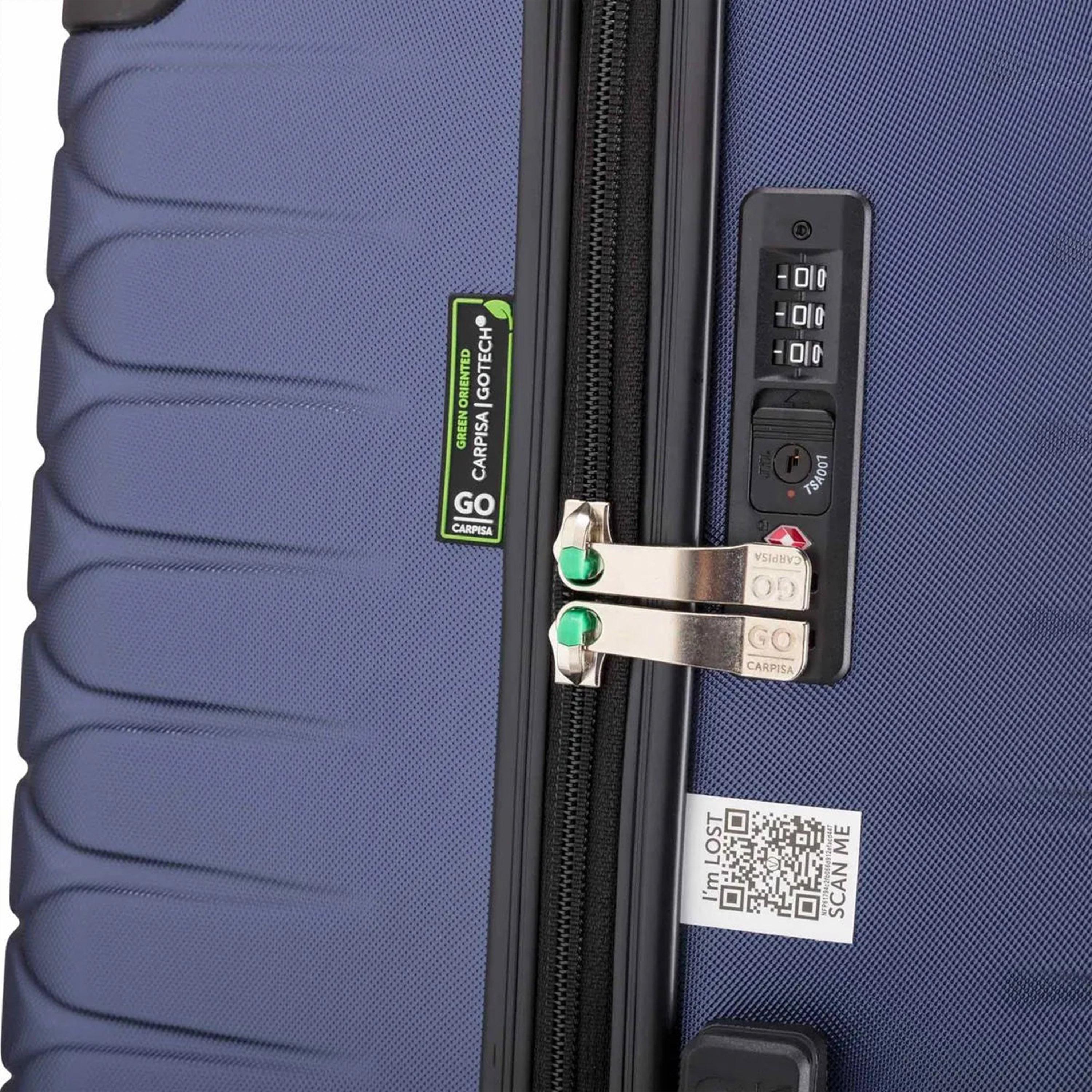 كابريسا - شنطة سفر جوتيك جوتيك كبيرة أربع عجلات دوارة - أخضر 77 سم-travel-luggagesandbags-luggage-image-8