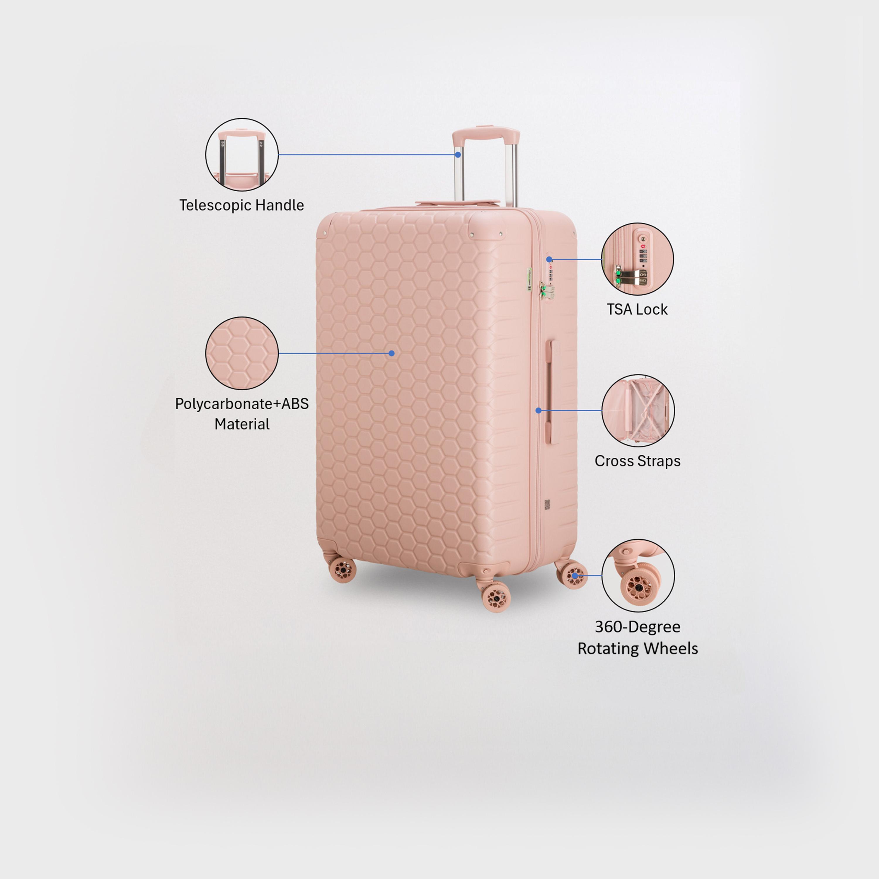 كابريسا - شنطة سفر جوتيك جوتيك كبيرة أربع عجلات دوارة - أخضر 77 سم-travel-luggagesandbags-luggage-image-19