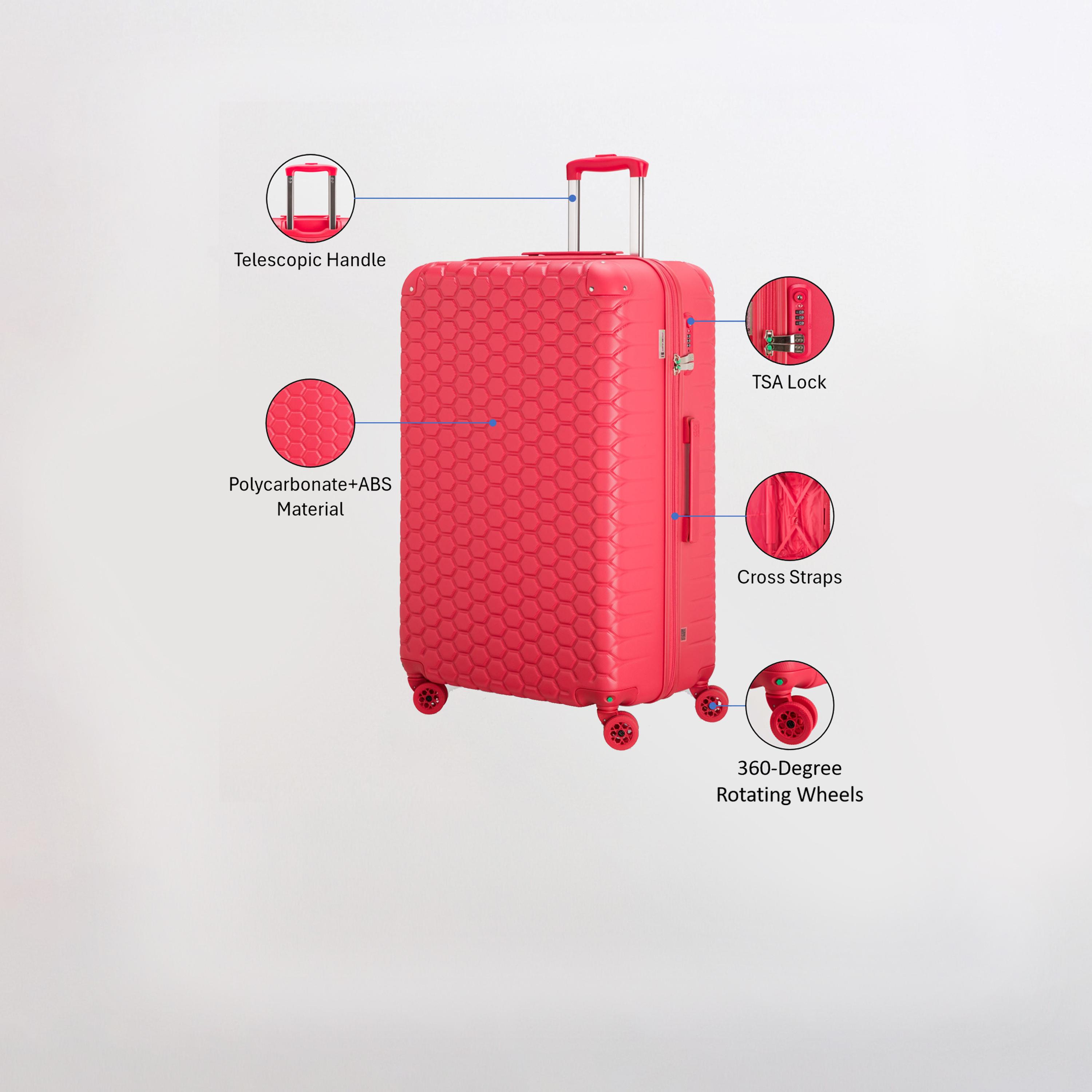 كابريسا - شنطة سفر جوتيك جوتيك كبيرة أربع عجلات دوارة - أخضر 77 سم-travel-luggagesandbags-luggage-image-43
