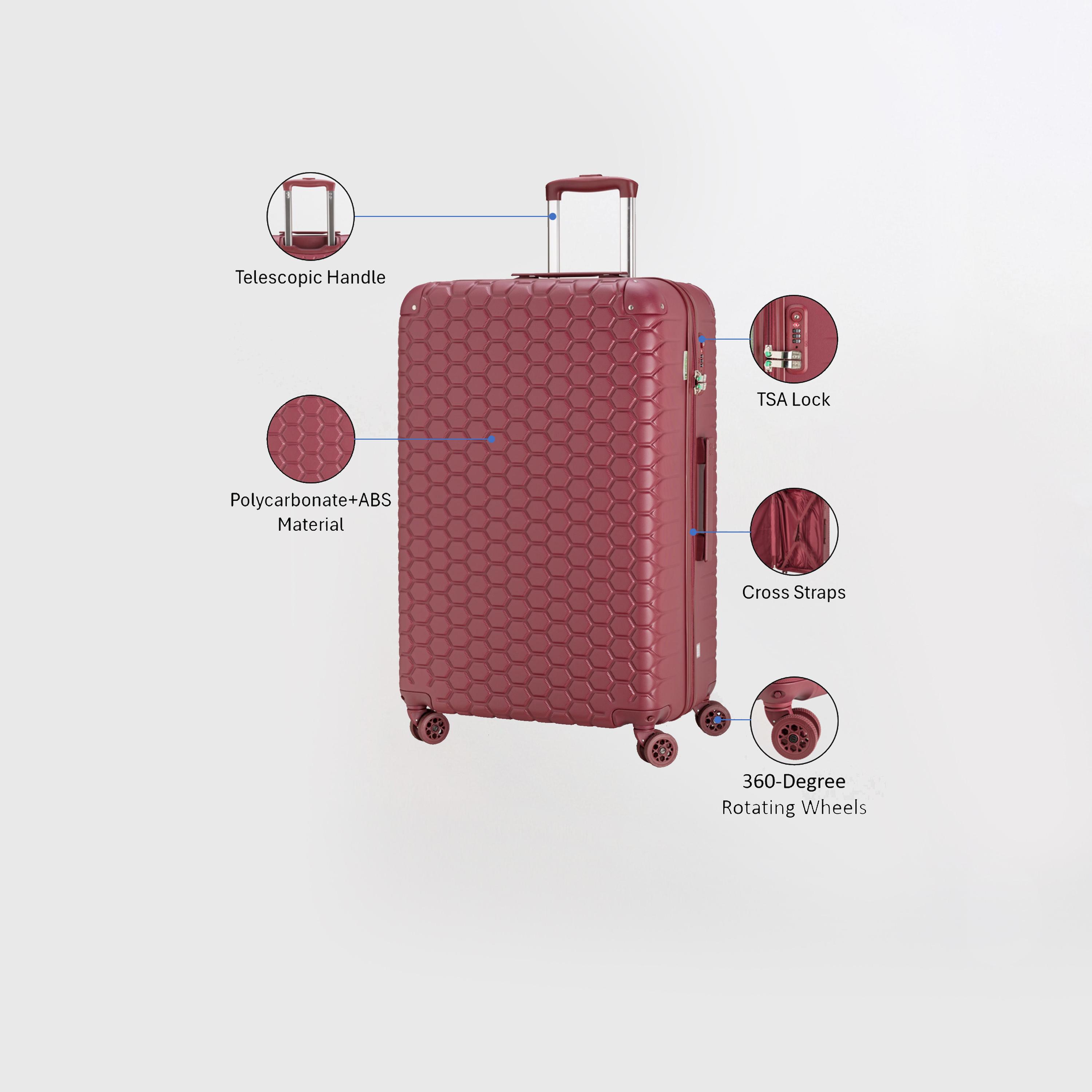 كابريسا - شنطة سفر جوتيك جوتيك كبيرة أربع عجلات دوارة - أخضر 77 سم-travel-luggagesandbags-luggage-image-51