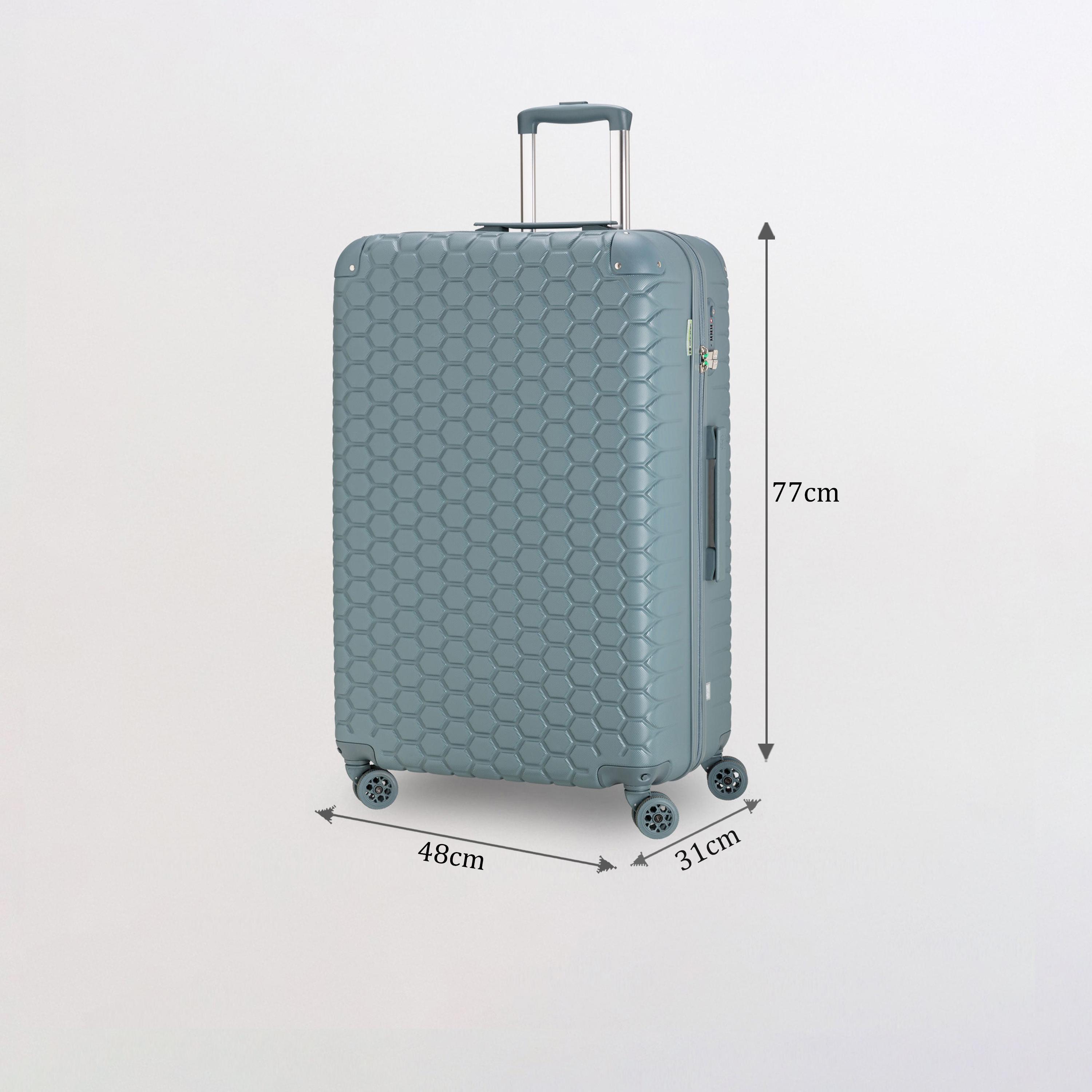 كابريسا - شنطة سفر جوتيك جوتيك كبيرة أربع عجلات دوارة - أخضر 77 سم-travel-luggagesandbags-luggage-image-58