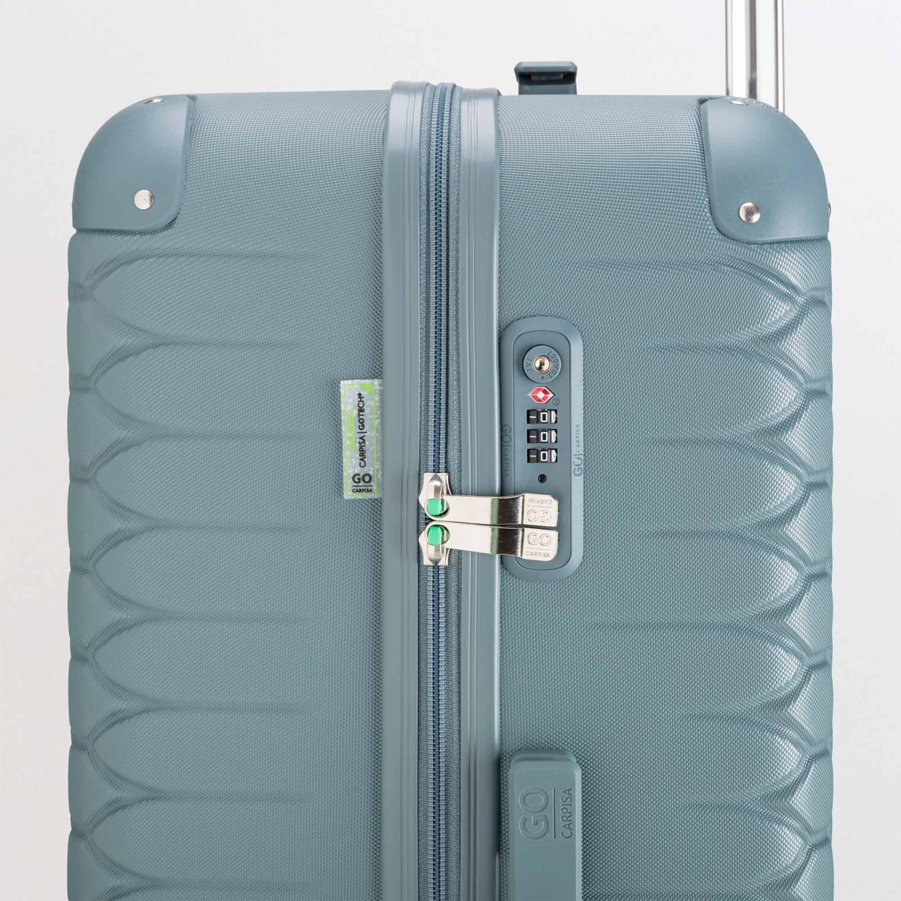 كابريسا - شنطة سفر جوتيك جوتيك كبيرة أربع عجلات دوارة - أخضر 77 سم-travel-luggagesandbags-luggage-image-64