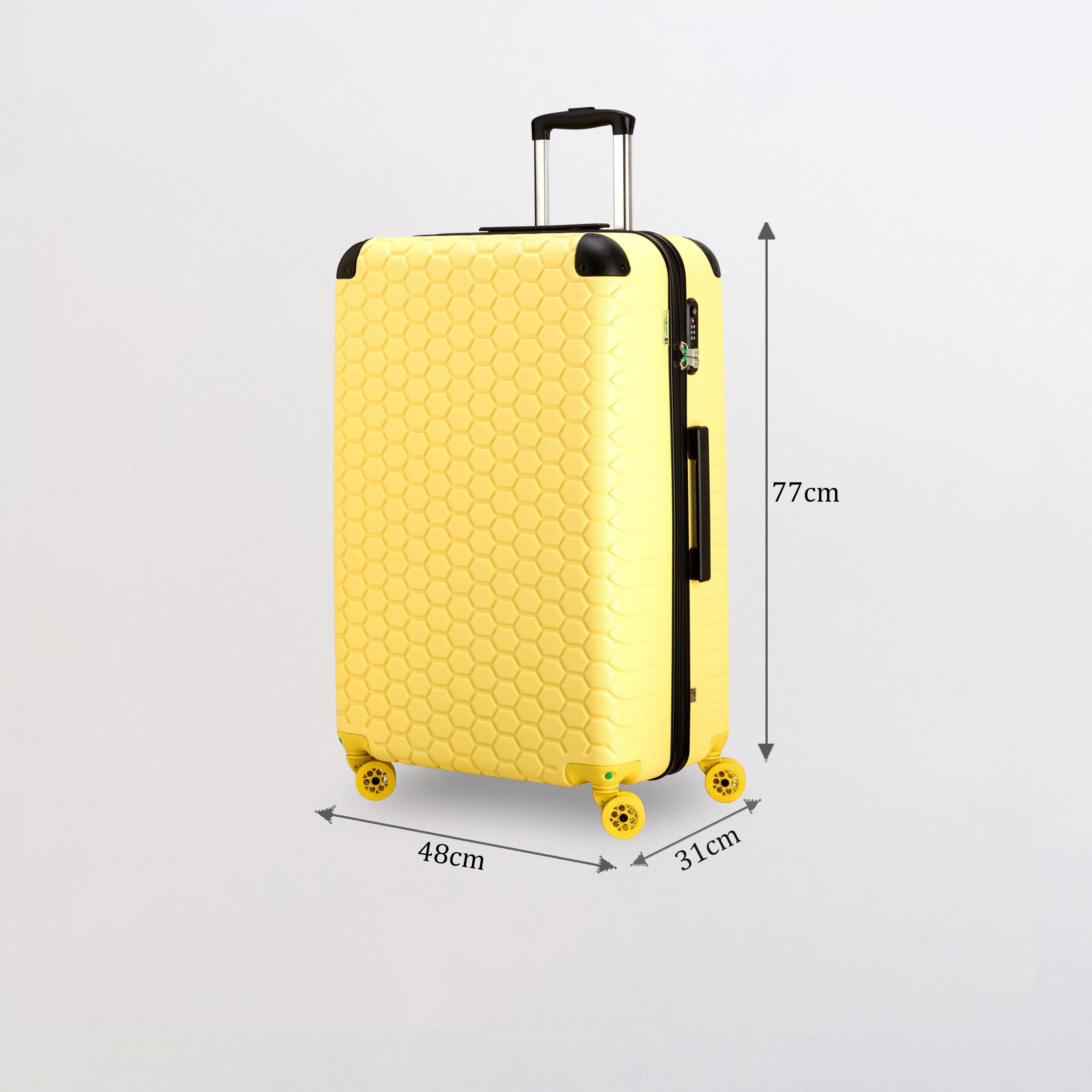 كابريسا - شنطة سفر جوتيك جوتيك كبيرة أربع عجلات دوارة - أخضر 77 سم-travel-luggagesandbags-luggage-image-66