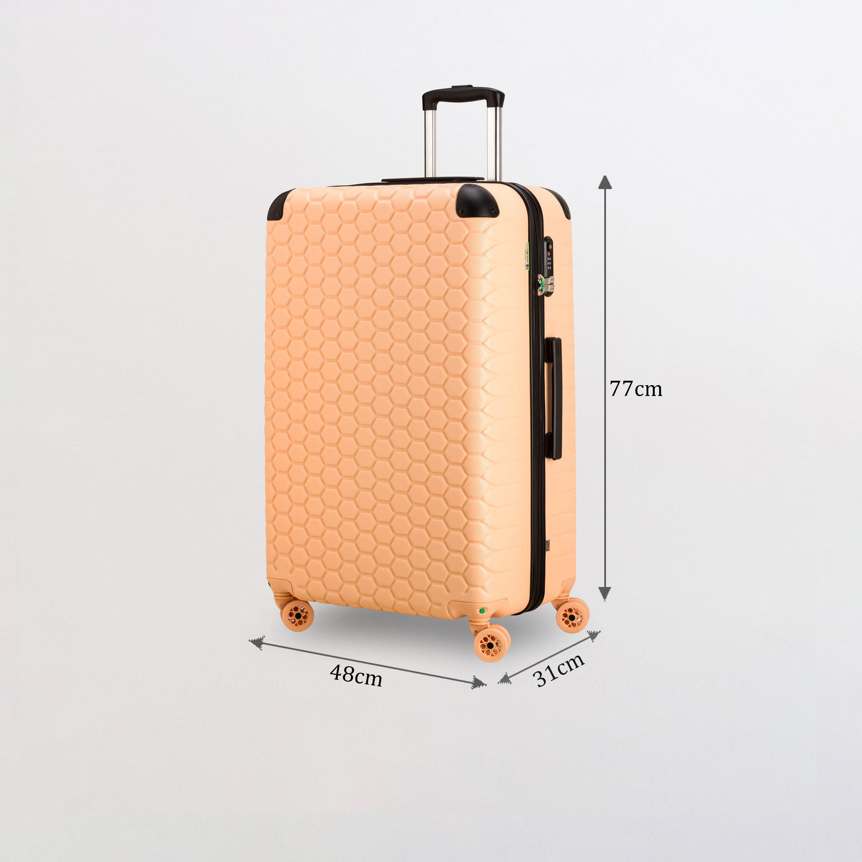كابريسا - شنطة سفر جوتيك جوتيك كبيرة أربع عجلات دوارة - أخضر 77 سم-travel-luggagesandbags-luggage-image-74