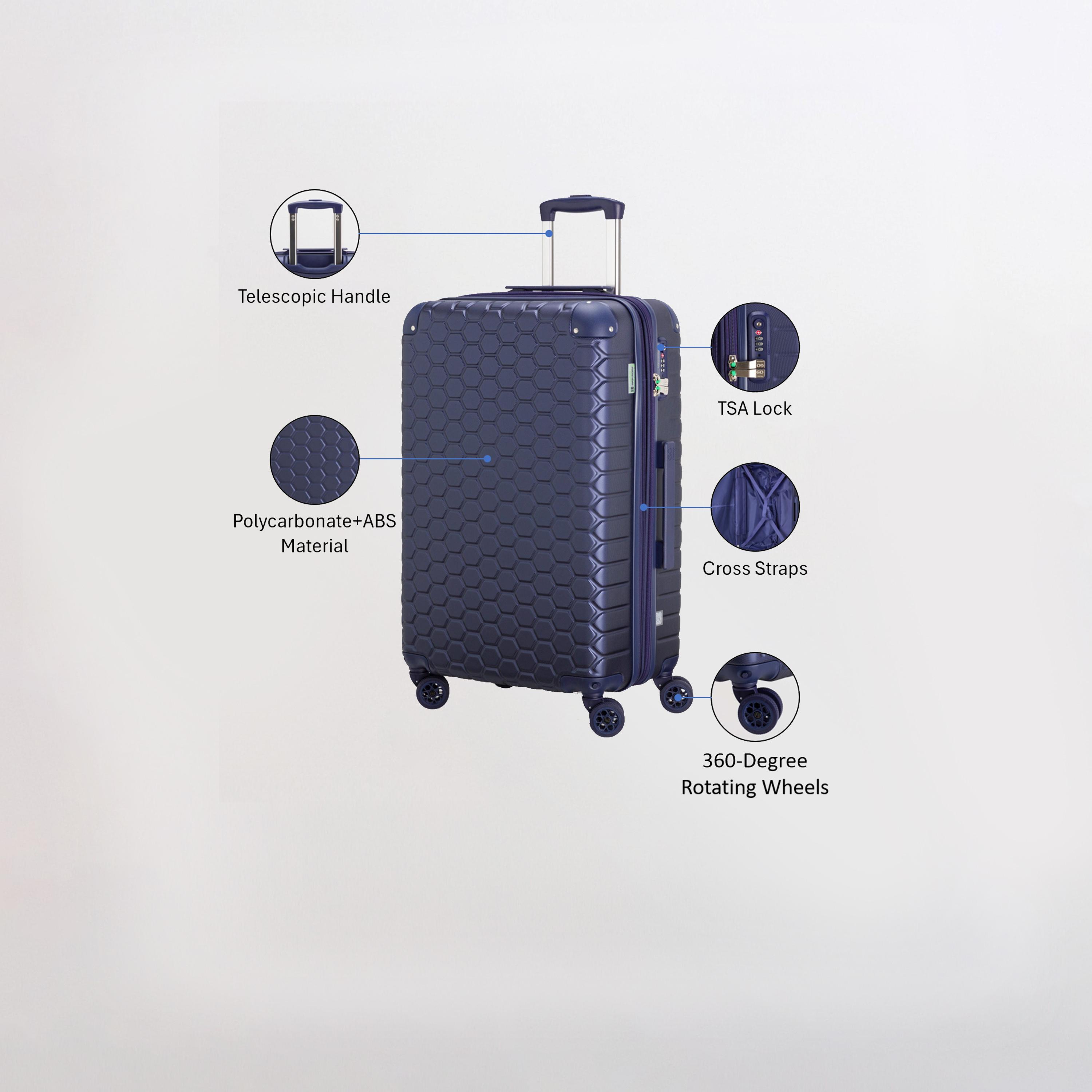 Carpisa Gotech Green 68 CM Medium 4-Wheeler Spinner Trolley Bag-travel-luggagesandbags-luggage-image-3