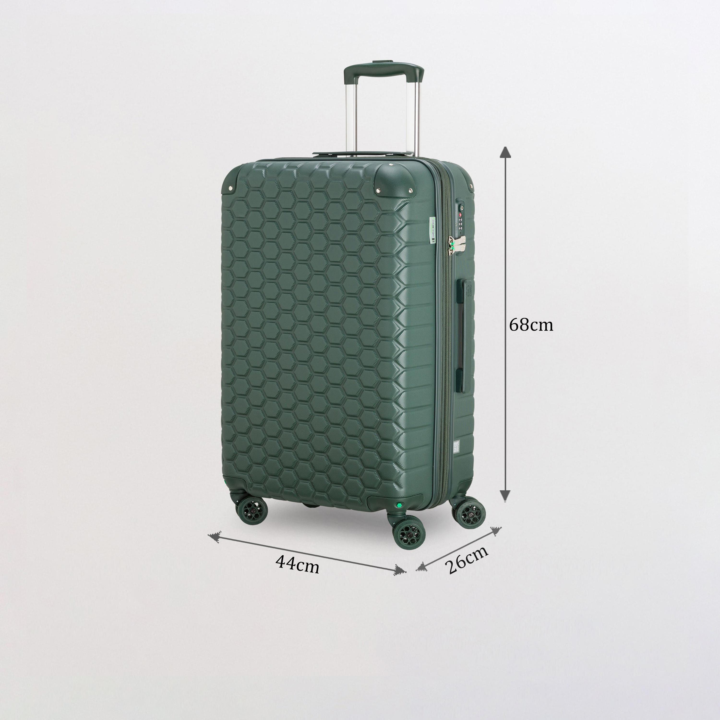 Carpisa Gotech Green 68 CM Medium 4-Wheeler Spinner Trolley Bag-travel-luggagesandbags-luggage-image-2