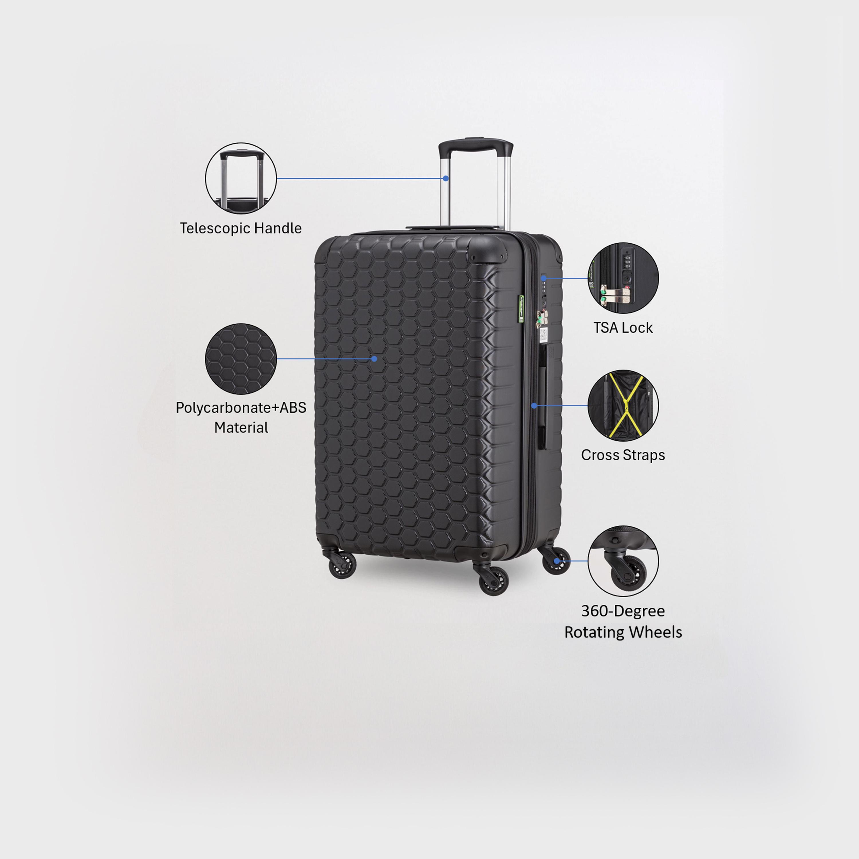 Carpisa Gotech Green 68 CM Medium 4-Wheeler Spinner Trolley Bag-travel-luggagesandbags-luggage-image-35