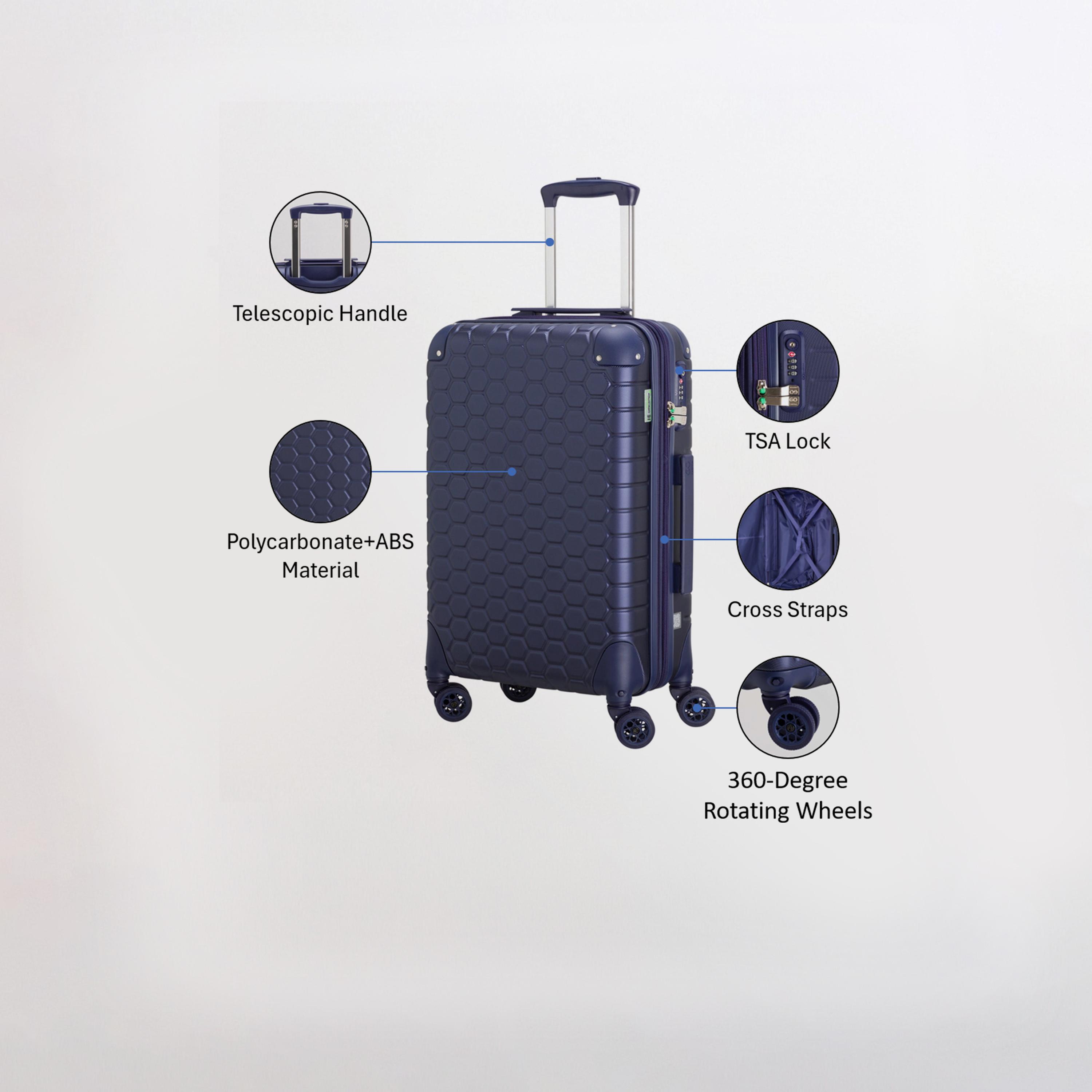 Carpisa Gotech Green 60 CM Small Cabin 4-Wheeler Spinner Trolley Bag-travel-luggagesandbags-luggage-image-3