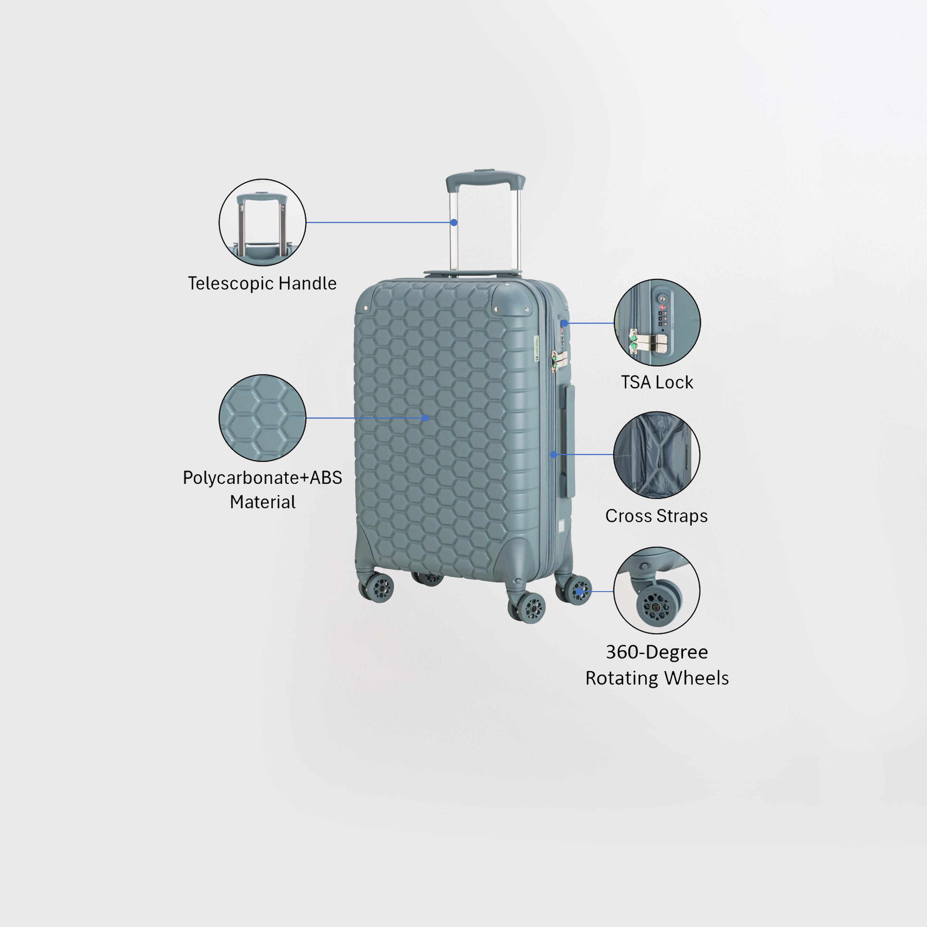Carpisa Gotech Green 60 CM Small Cabin 4-Wheeler Spinner Trolley Bag-travel-luggagesandbags-luggage-image-59