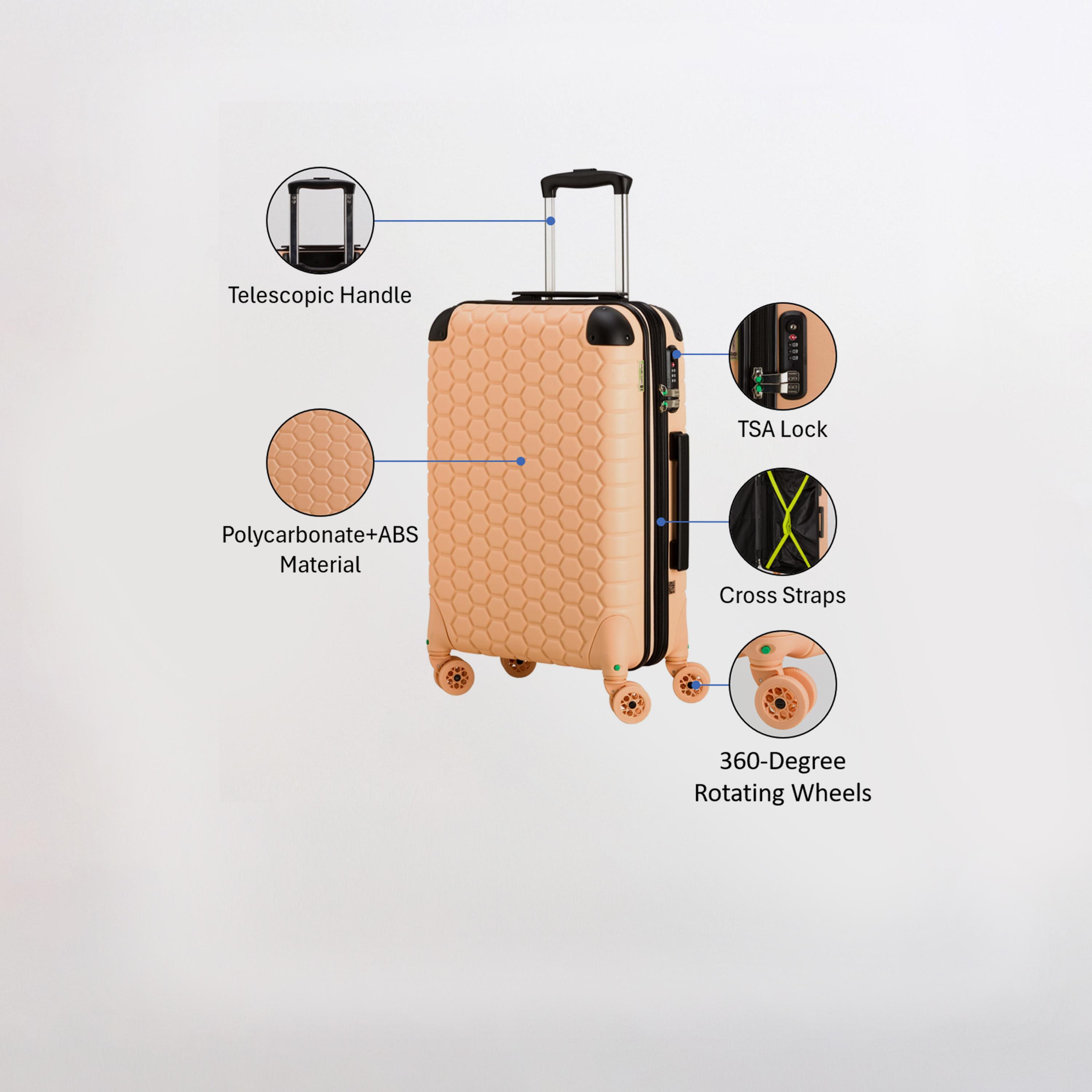 Carpisa Gotech Green 60 CM Small Cabin 4-Wheeler Spinner Trolley Bag-travel-luggagesandbags-luggage-image-83