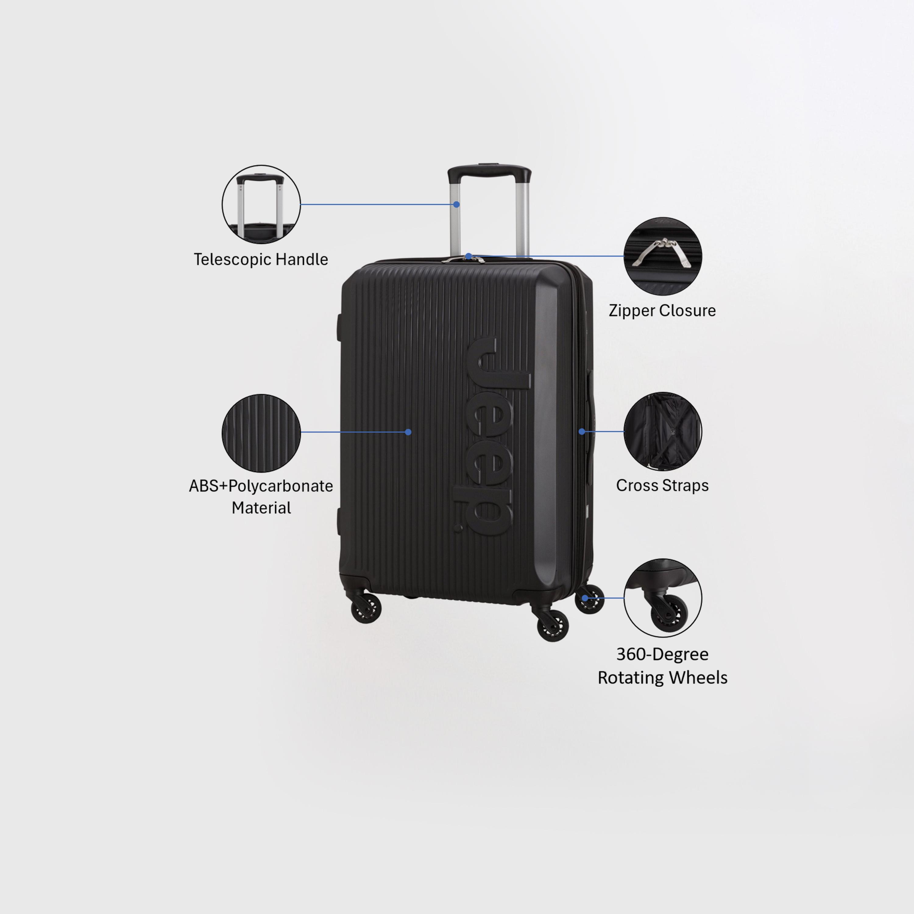 Carpisa Metropolis Jeep 67 CM Medium 4-Wheeler Spinner Trolley Bag-travel-luggagesandbags-luggage-image-3