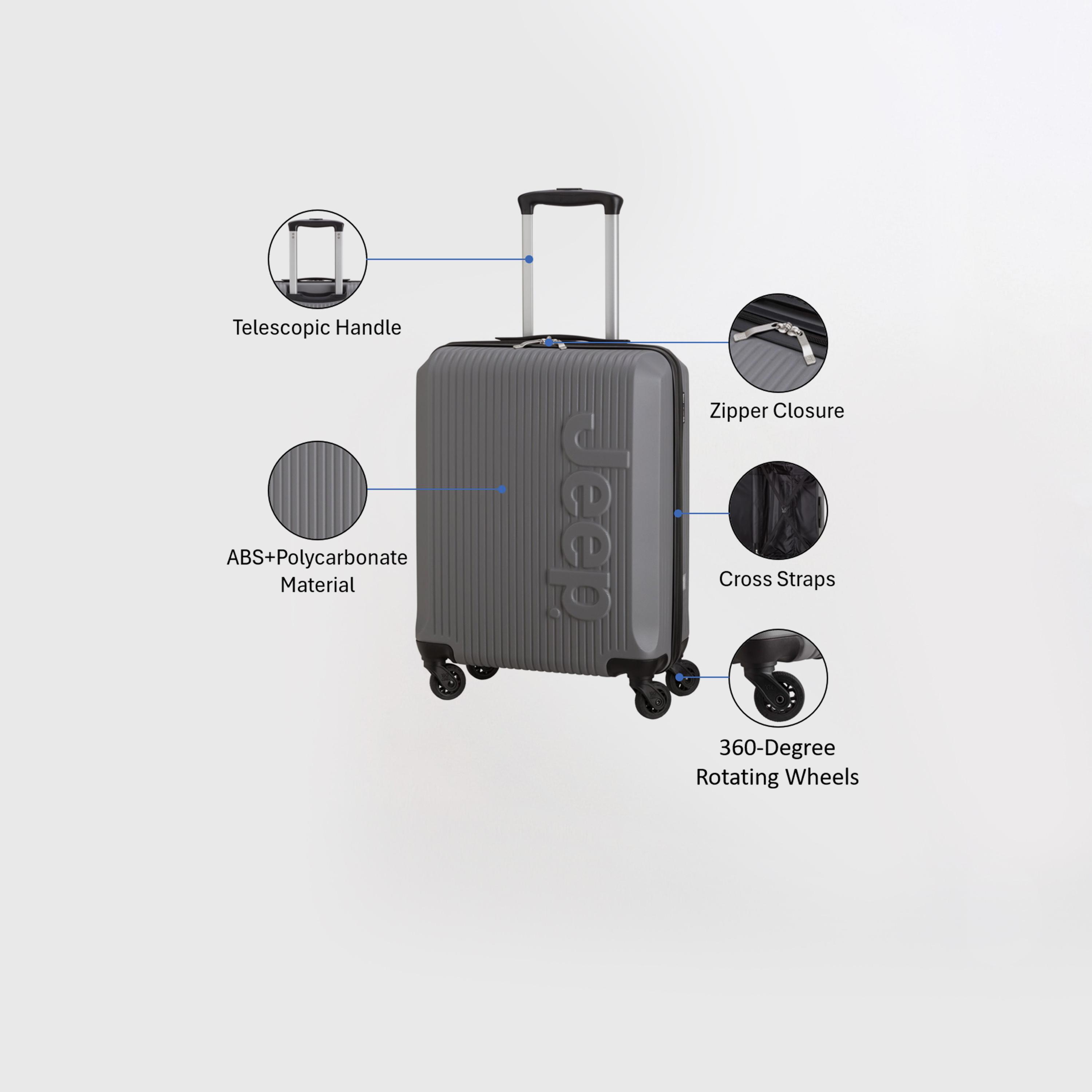 Carpisa Metropolis Jeep 54 CM Small Cabin 4-Wheeler Spinner Trolley Bag-travel-luggagesandbags-luggage-image-3