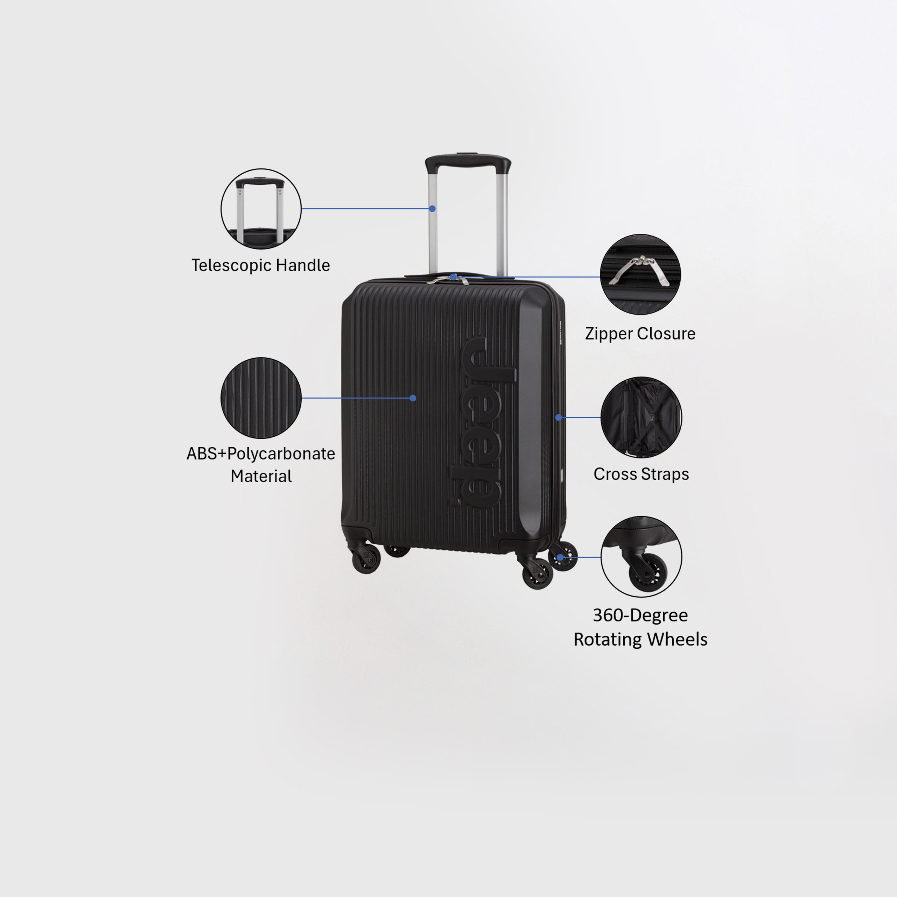 Carpisa Metropolis Jeep 54 CM Small Cabin 4-Wheeler Spinner Trolley Bag-travel-luggagesandbags-luggage-image-3