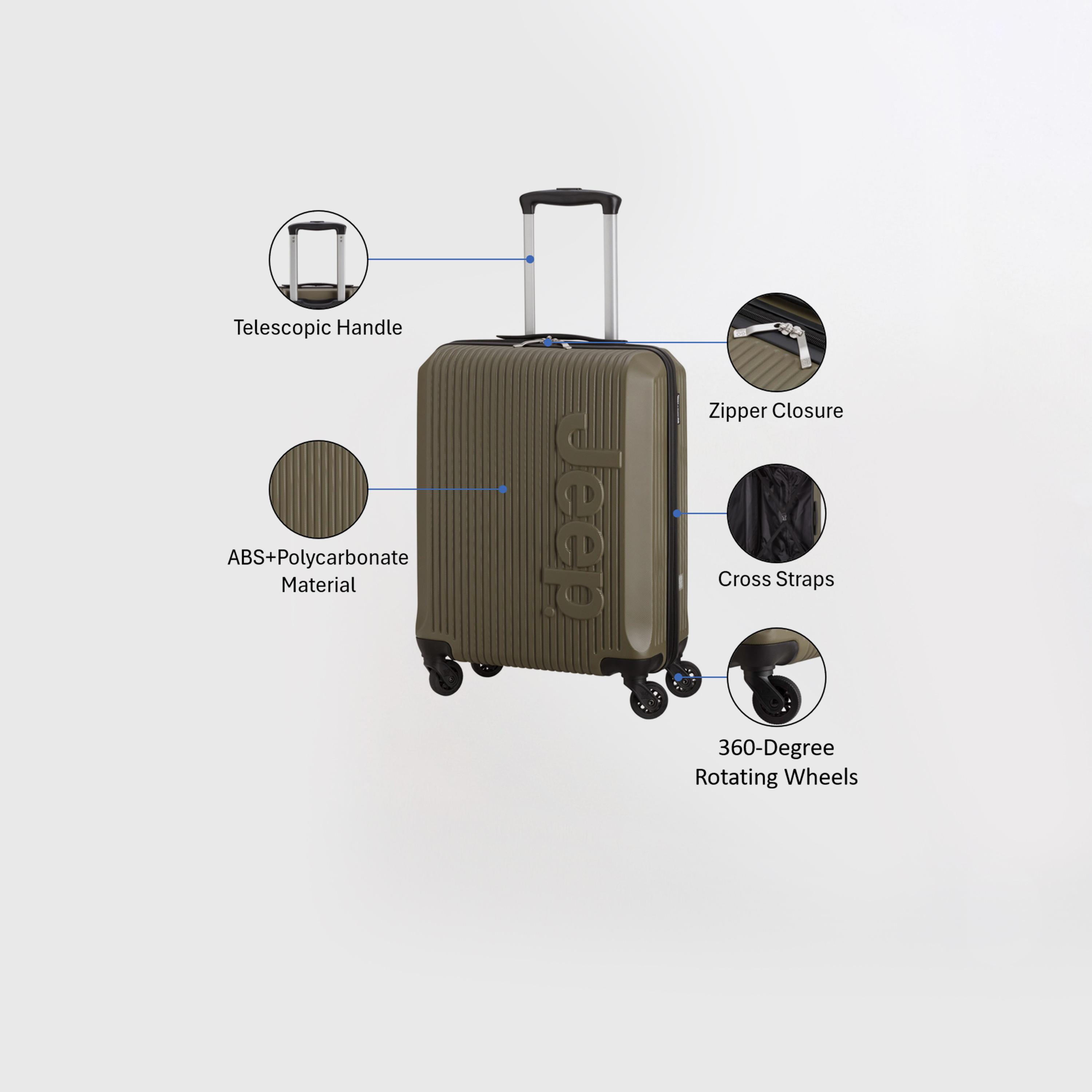 Carpisa Metropolis Jeep 54 CM Small Cabin 4-Wheeler Spinner Trolley Bag-travel-luggagesandbags-luggage-image-19