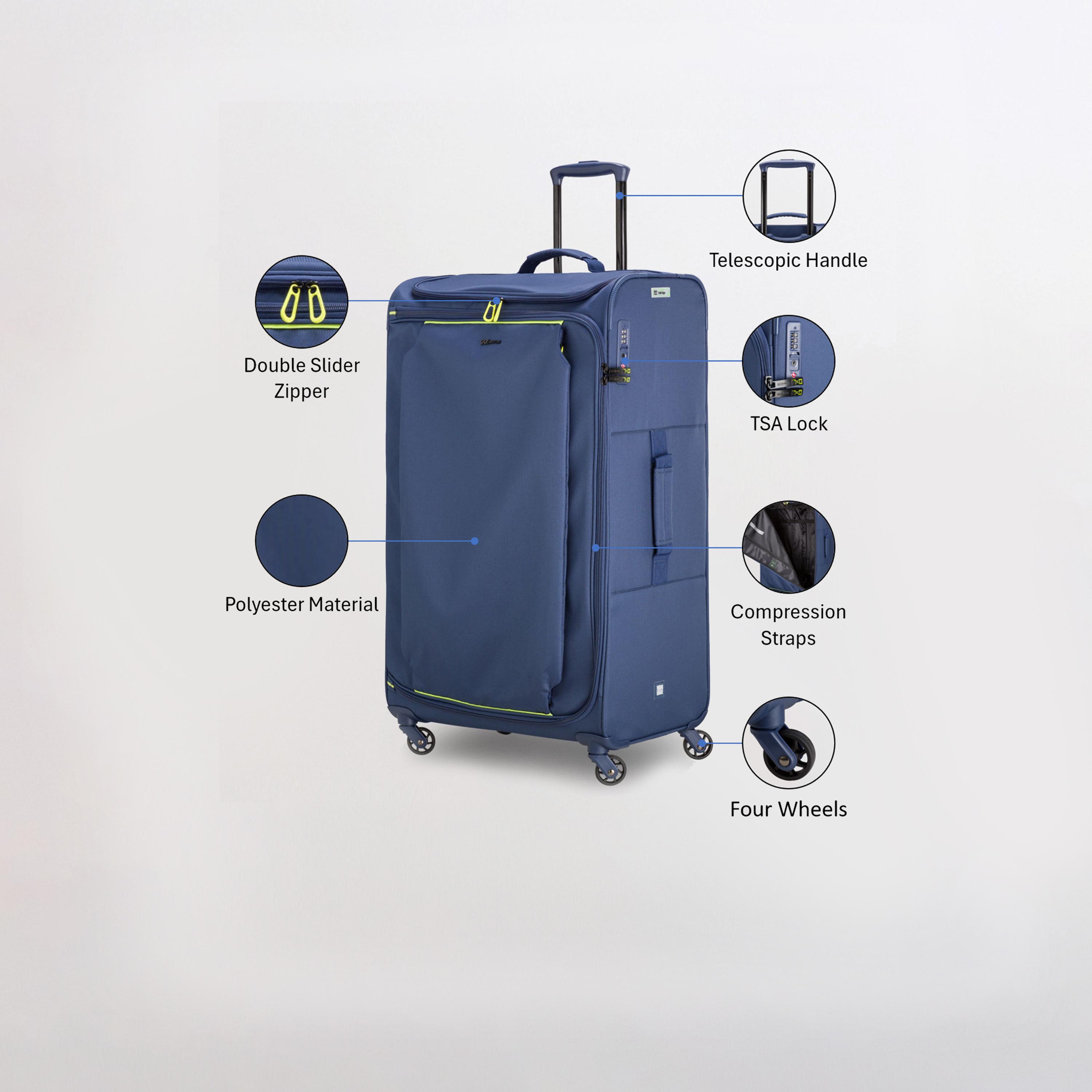 كابريسا - شنطة كبيرة أربع عجلات دوارة لايت آند جو 77 سم-travel-luggagesandbags-luggage-image-19