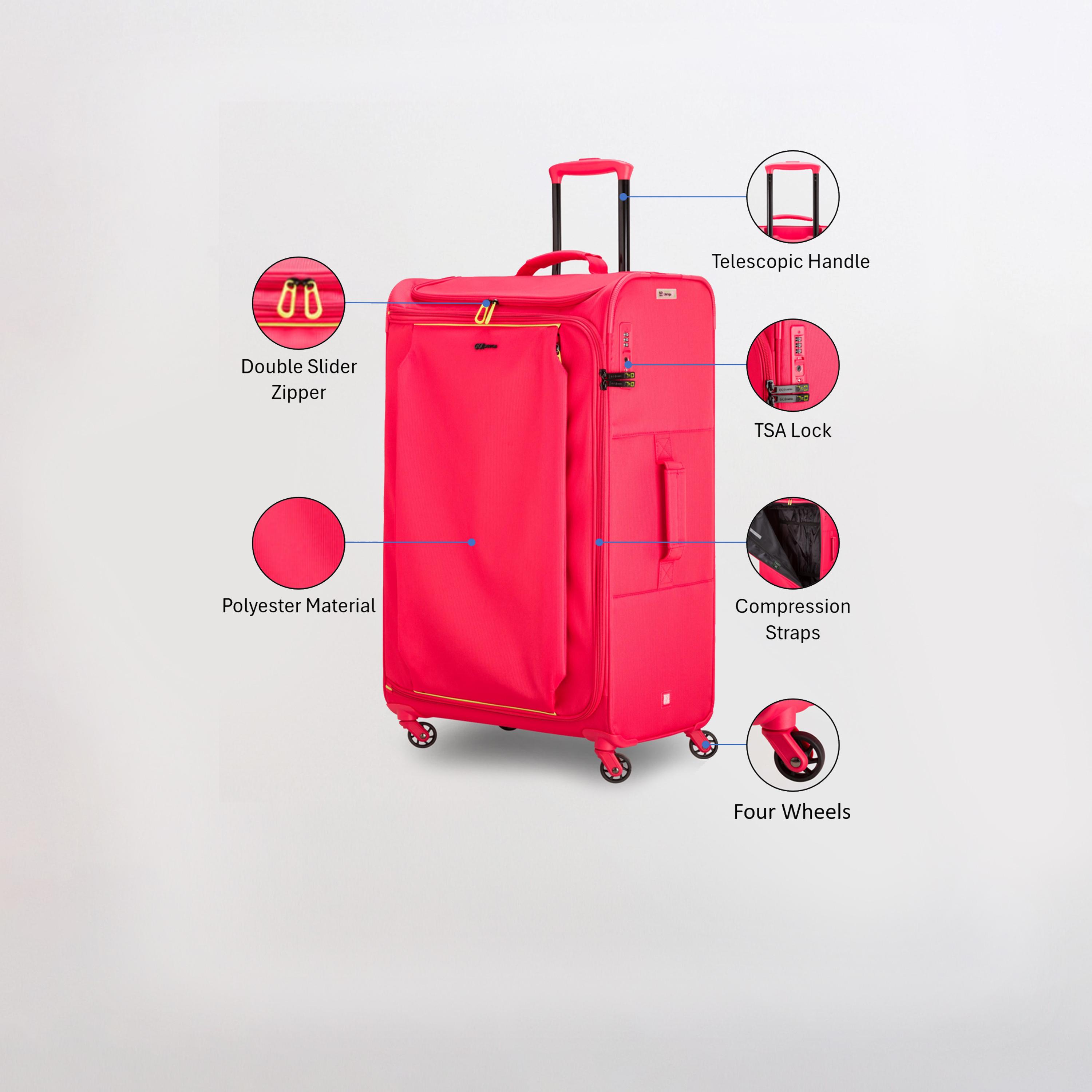 كابريسا - شنطة كبيرة أربع عجلات دوارة لايت آند جو 77 سم-travel-luggagesandbags-luggage-image-27