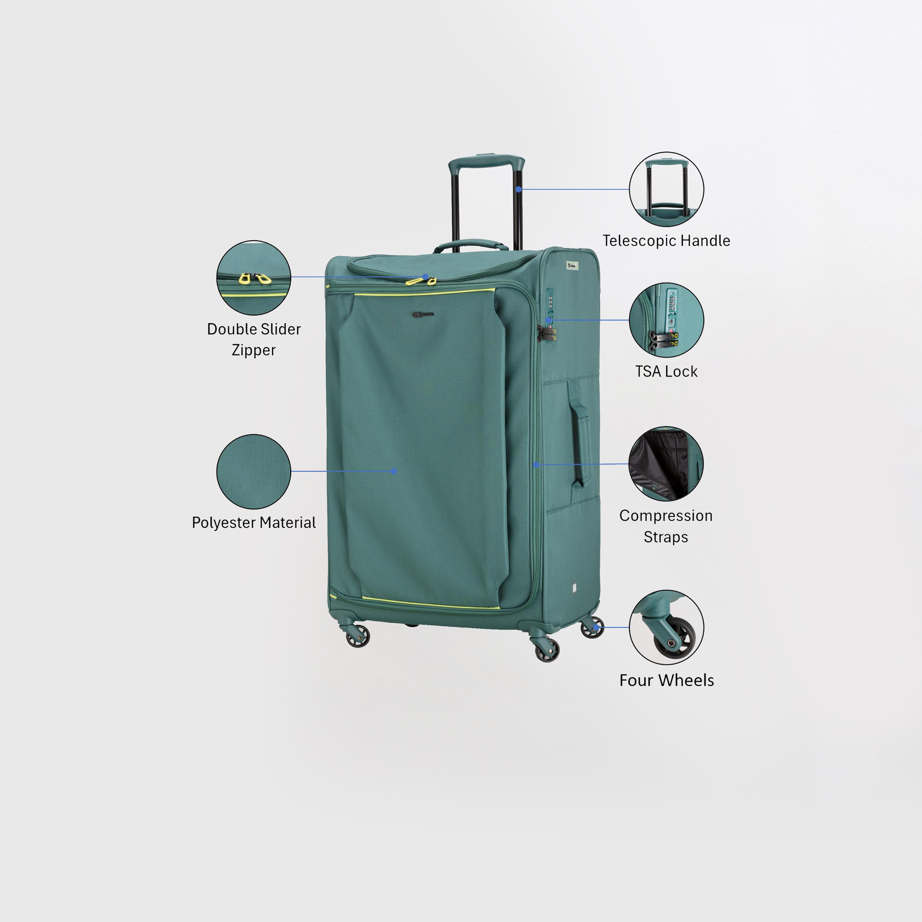 كابريسا - شنطة كبيرة أربع عجلات دوارة لايت آند جو 77 سم-travel-luggagesandbags-luggage-image-35