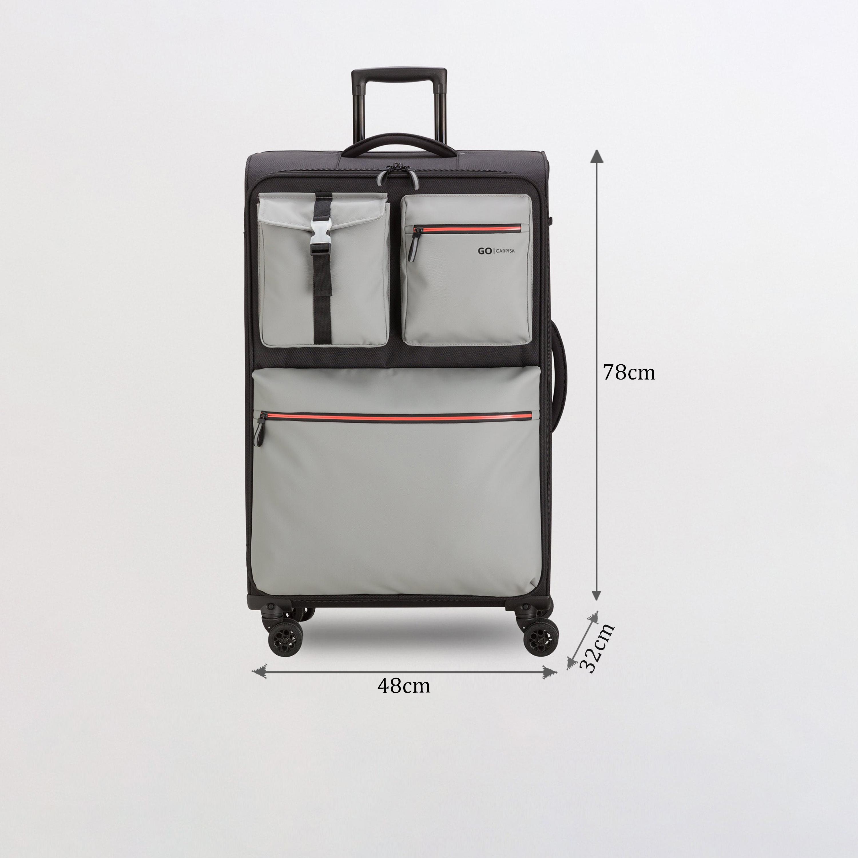 كابريسا - شنطة سفر ايركرو كبيرة أربع عجلات دوارة 78 سم-travel-luggagesandbags-luggage-image-2