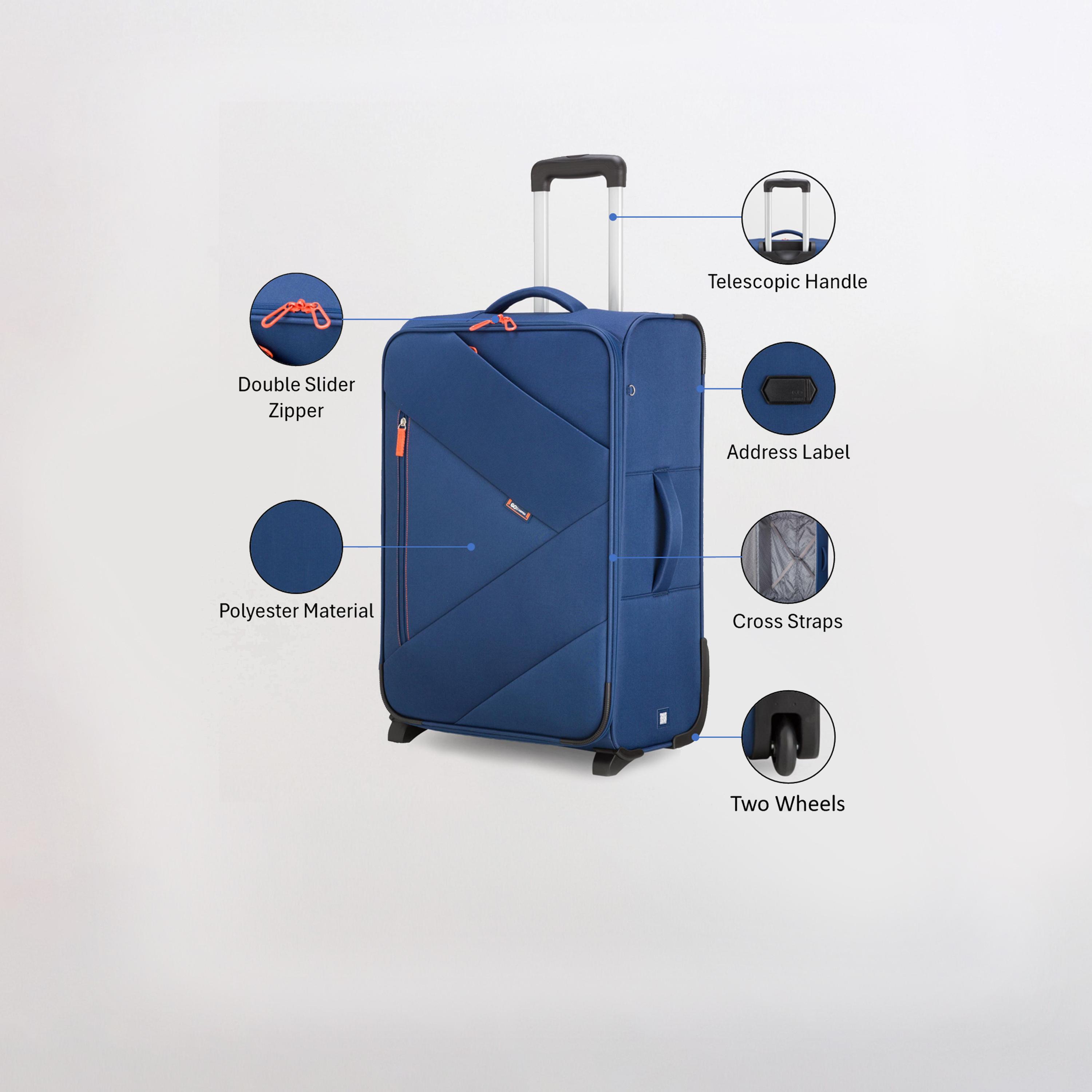 Carpisa Jaunter Go 62 CM Medium 4-Wheeler Spinner Trolley Bag-travel-luggagesandbags-luggage-image-3
