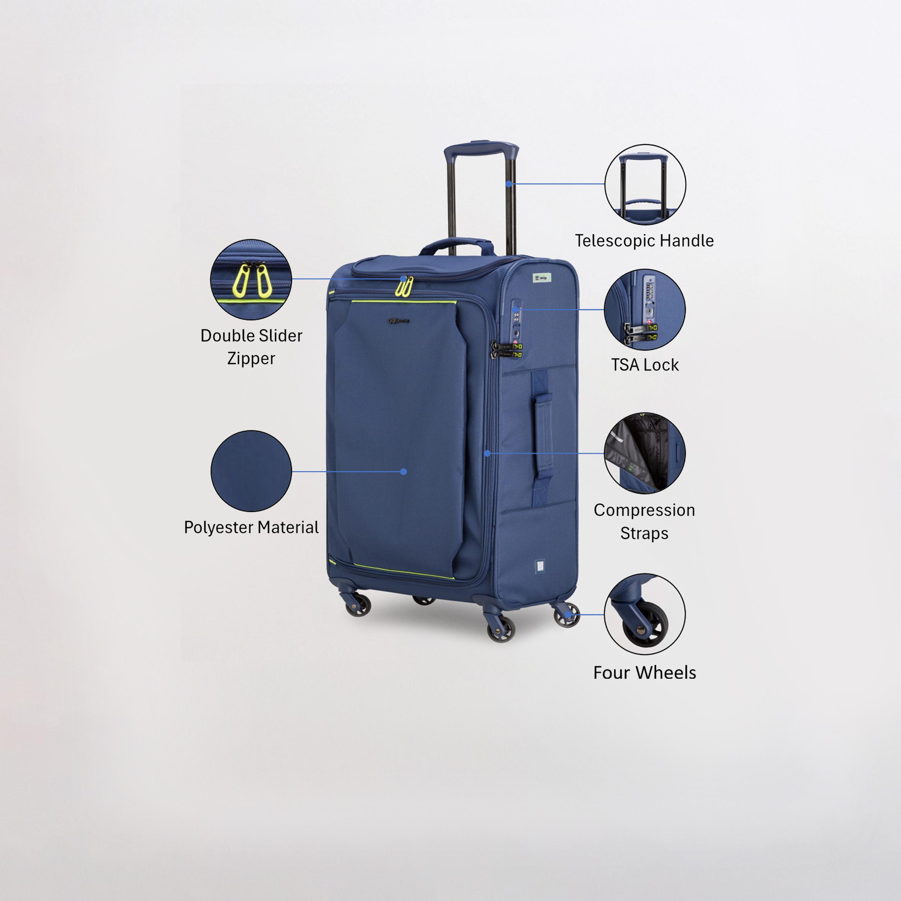 كابريسا - شنطة لايت آند جو متوسطة أربع عجلات دوارة  66 سم-travel-luggagesandbags-luggage-image-3