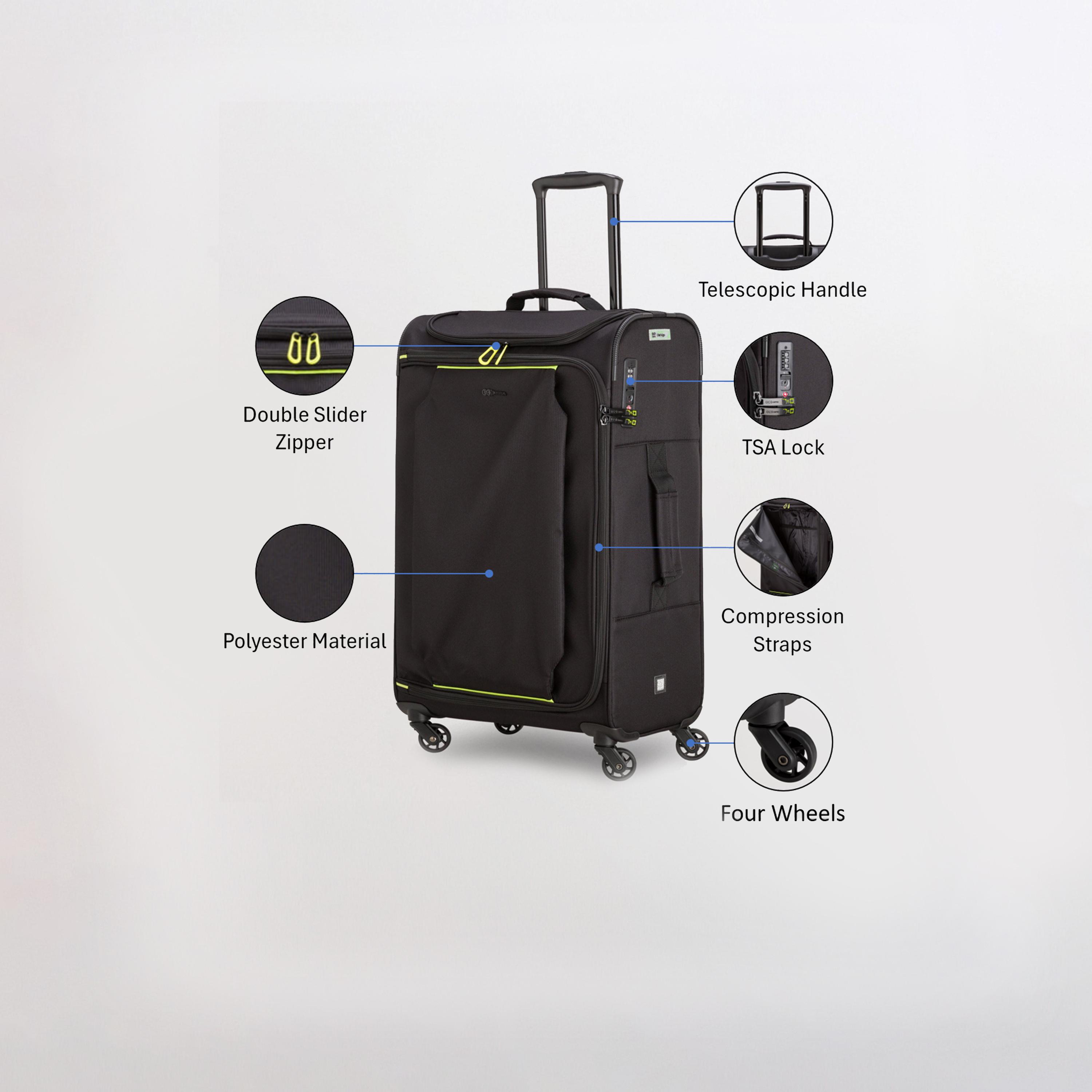 كابريسا - شنطة لايت آند جو متوسطة أربع عجلات دوارة  66 سم-travel-luggagesandbags-luggage-image-11