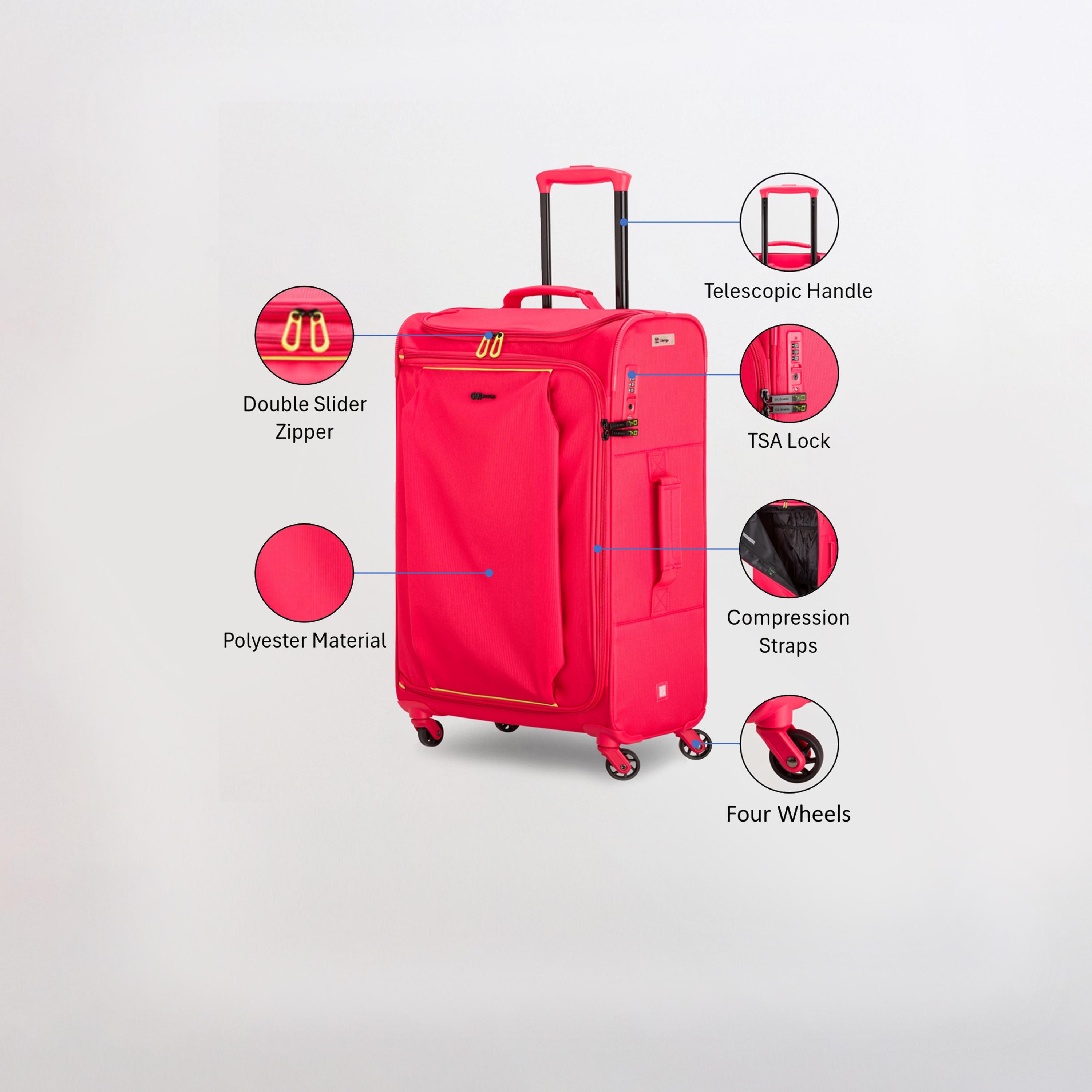 كابريسا - شنطة لايت آند جو متوسطة أربع عجلات دوارة  66 سم-travel-luggagesandbags-luggage-image-19