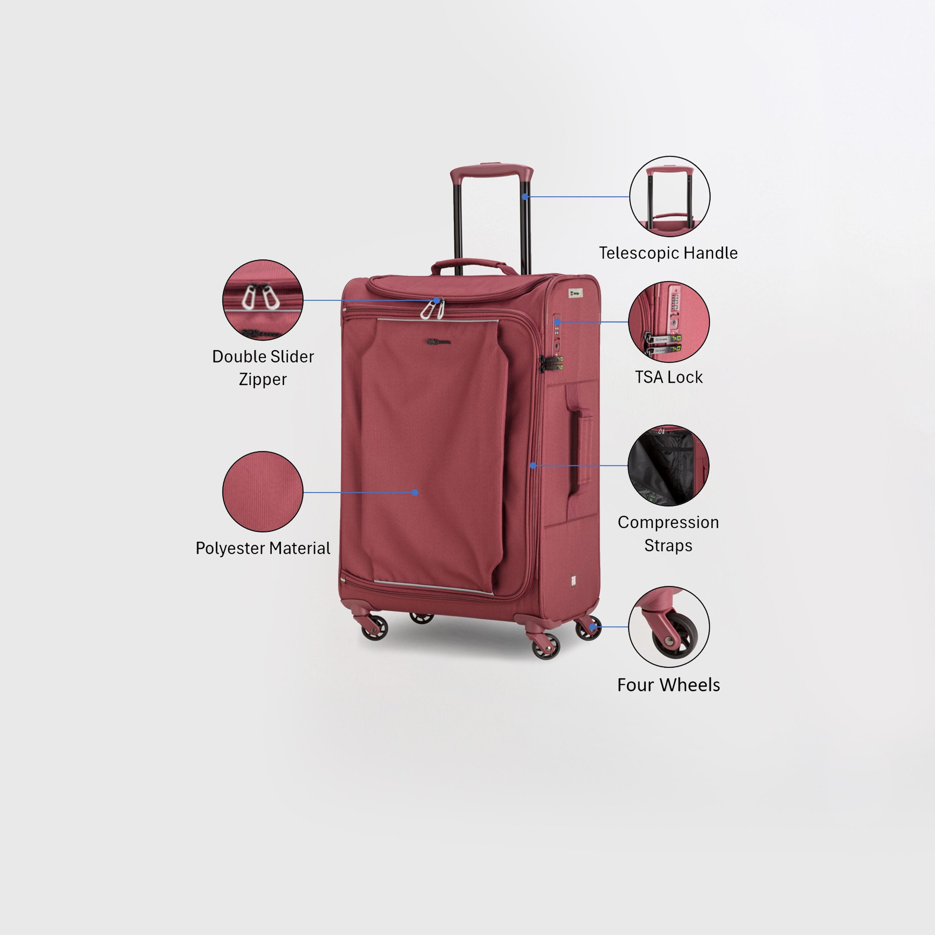 Carpisa Lite'N'Go 66 CM Medium 4-Wheeler Spinner Trolley Bag-travel-luggagesandbags-luggage-image-3
