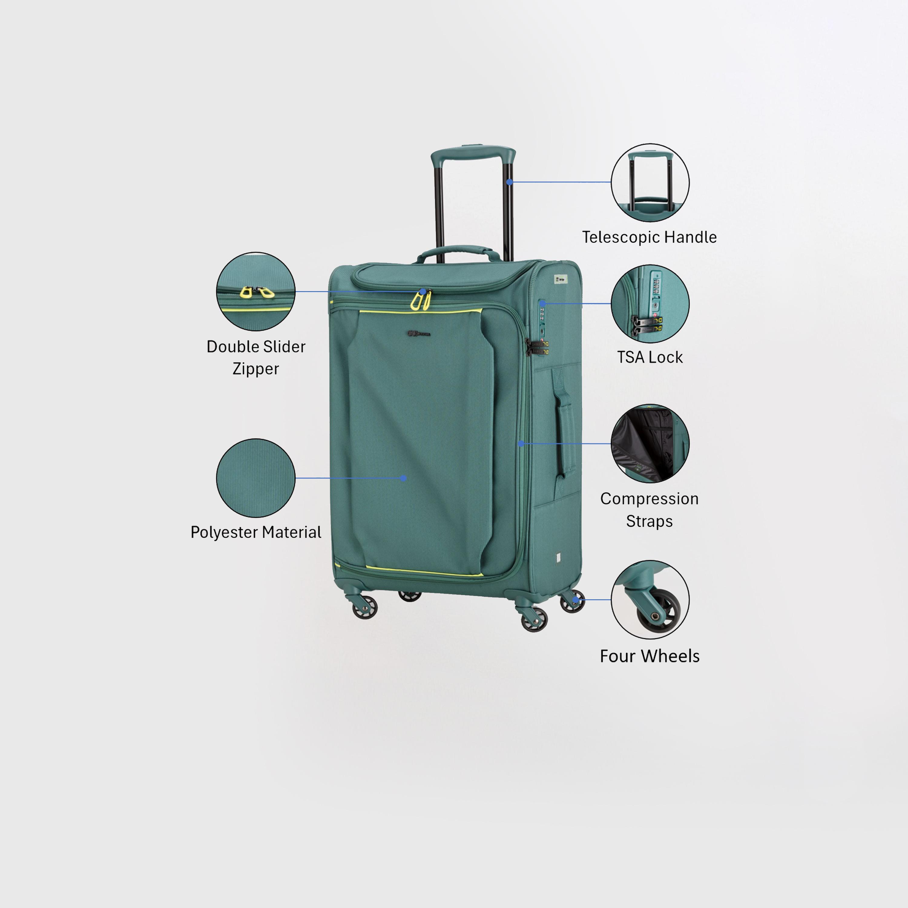 كابريسا - شنطة لايت آند جو متوسطة أربع عجلات دوارة  66 سم-travel-luggagesandbags-luggage-image-35