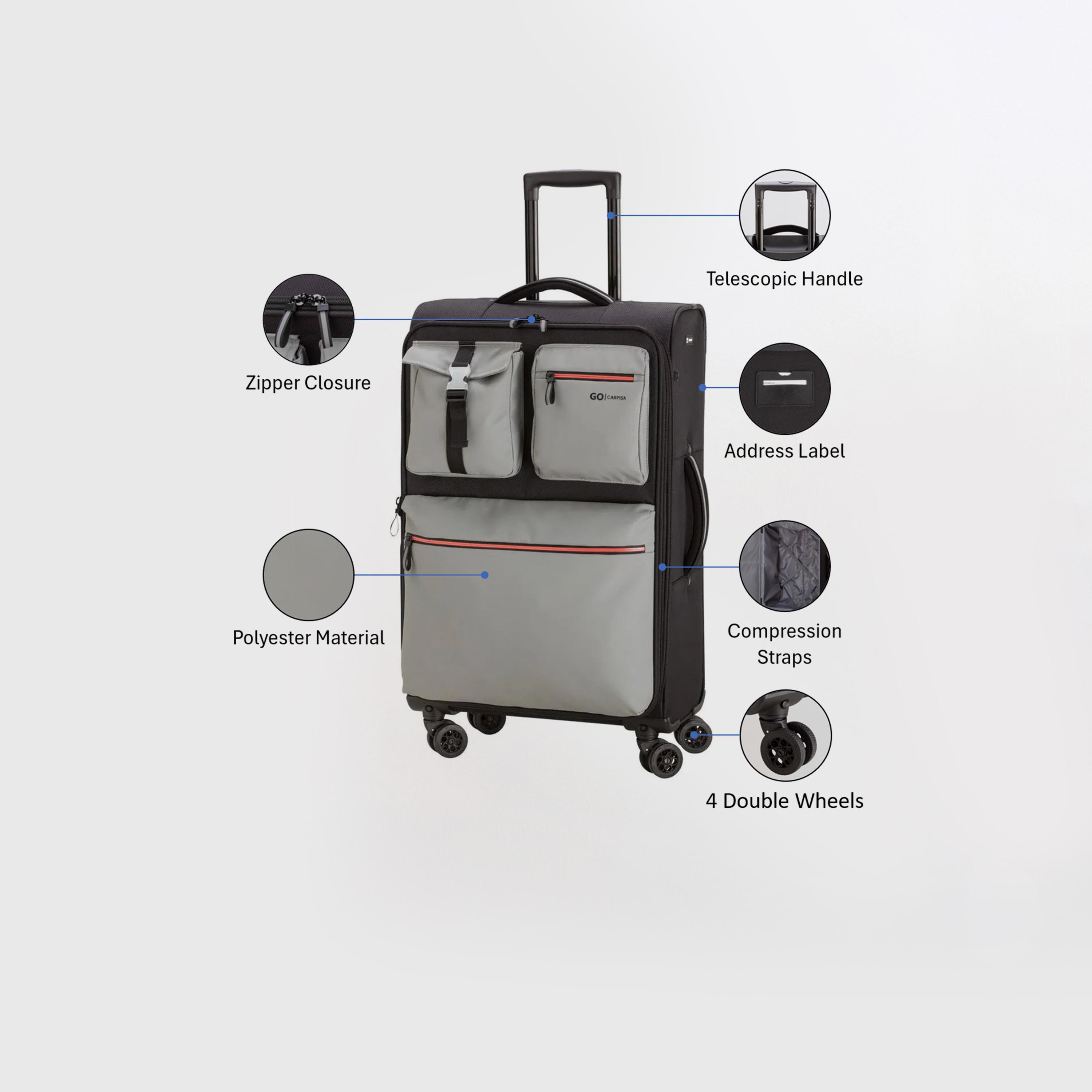كابريسا - شنطة سفر ايركرو بعجلات دوارة متوسطة   أربع عجلات دوارة 71 سم-travel-luggagesandbags-luggage-image-3